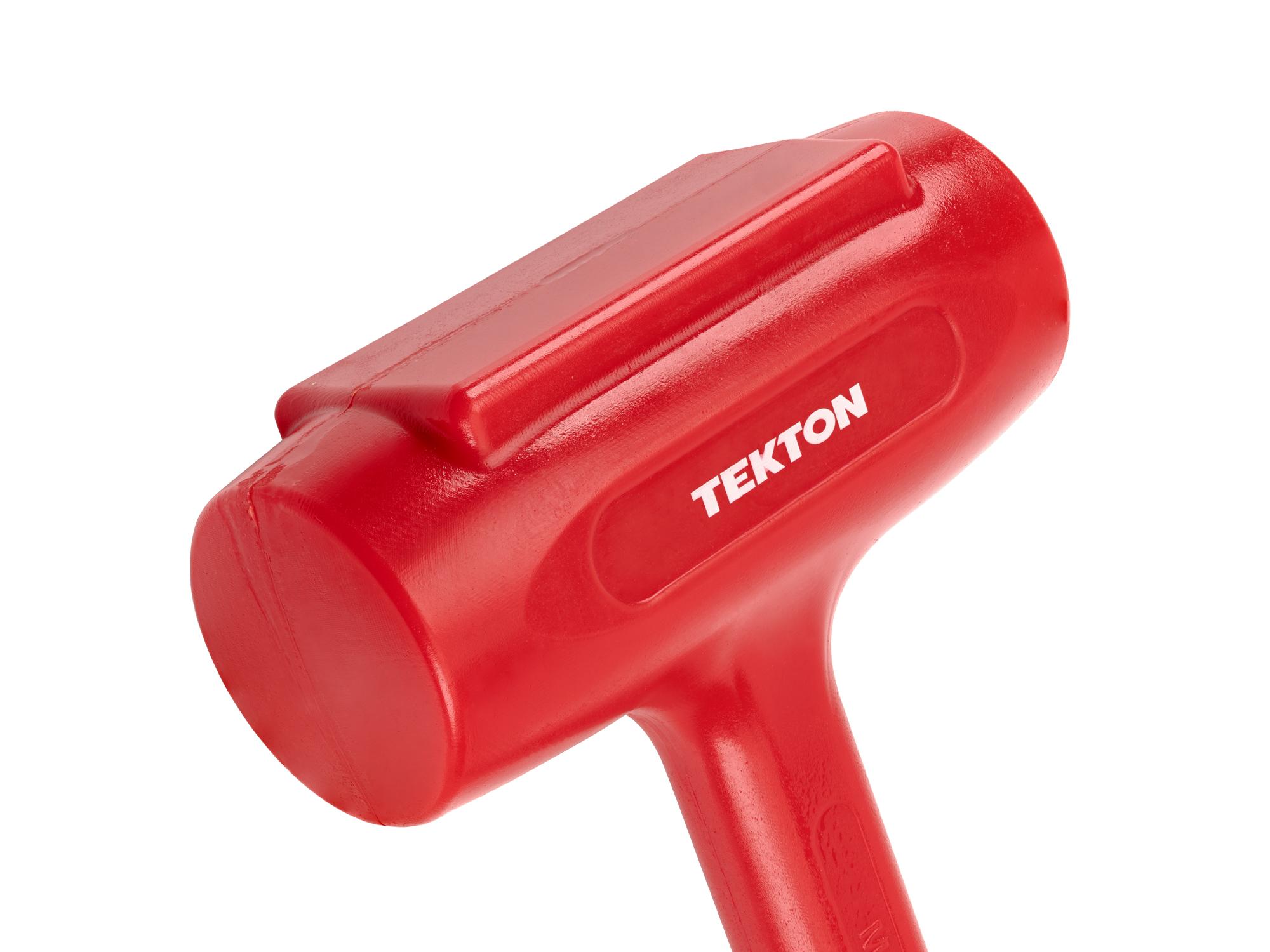 Closeup view of Tekton dead blow hammer. Item #HDB70088
