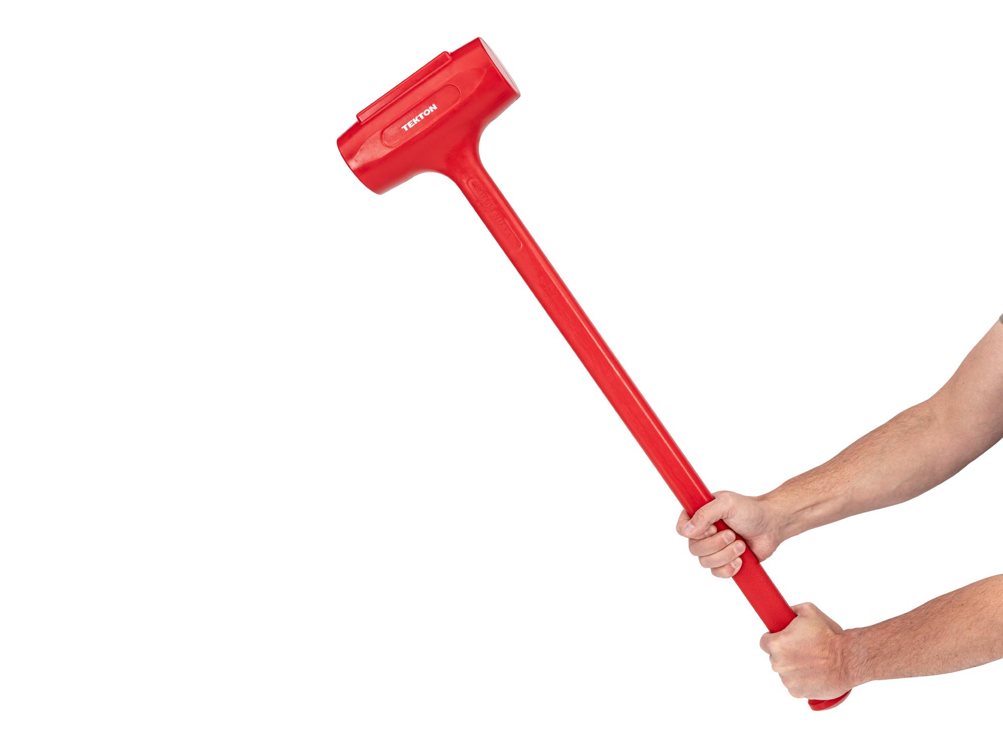 Person holding Tekton dead blow hammer. Item #HDB70200