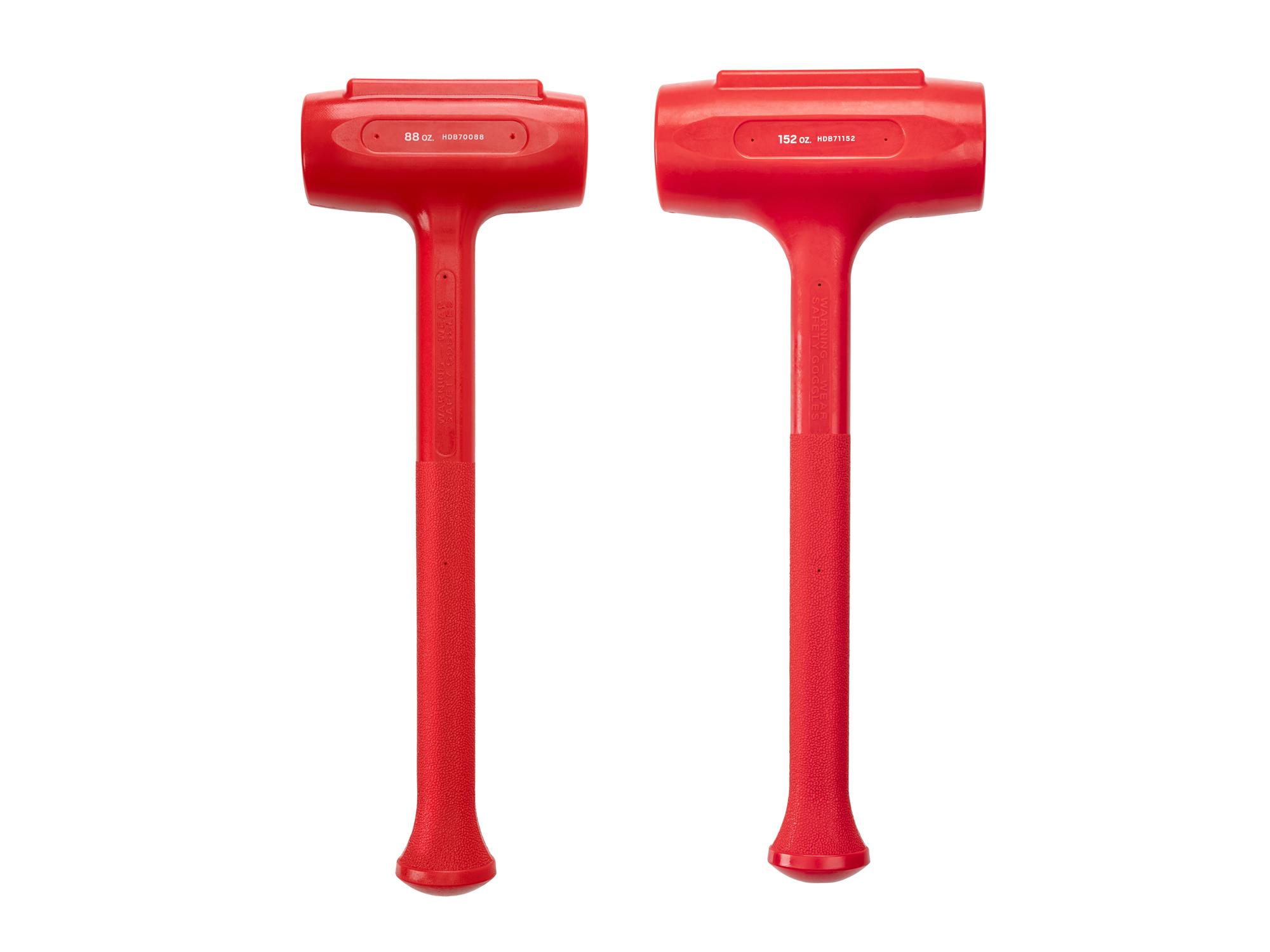 Back view of Tekton dead blow hammer set. Item #HDB97001