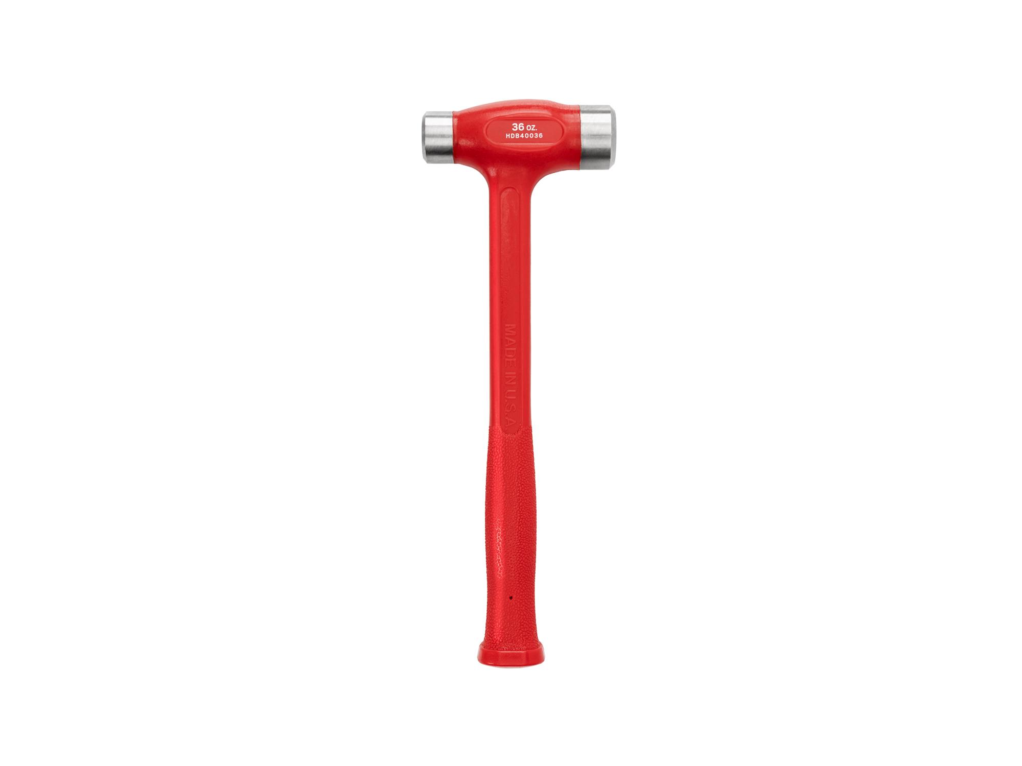 Back view of Tekton flat steel face hammer. Item #HDB40036