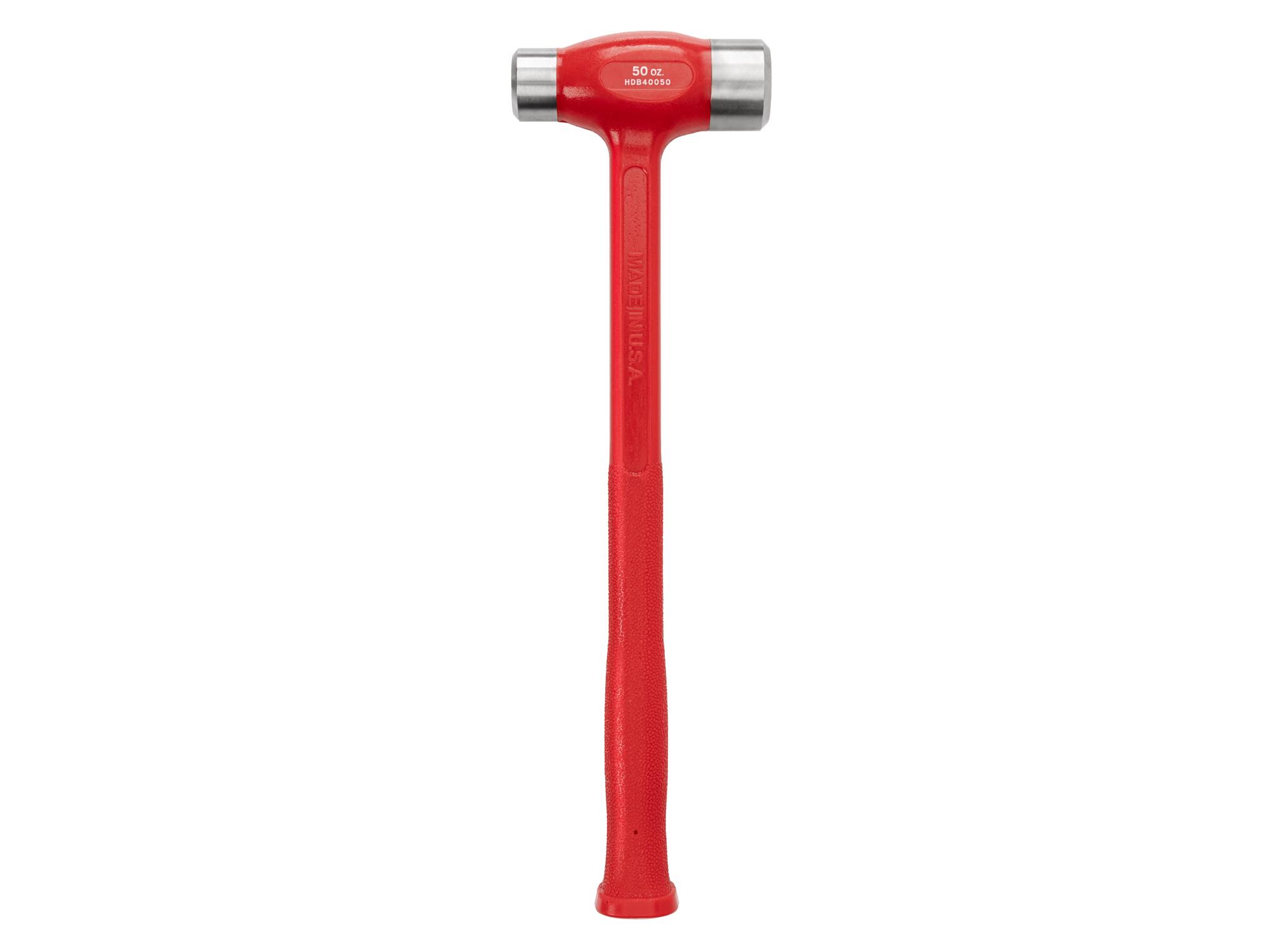 Back view of Tekton flat steel face hammer. Item #HDB40050