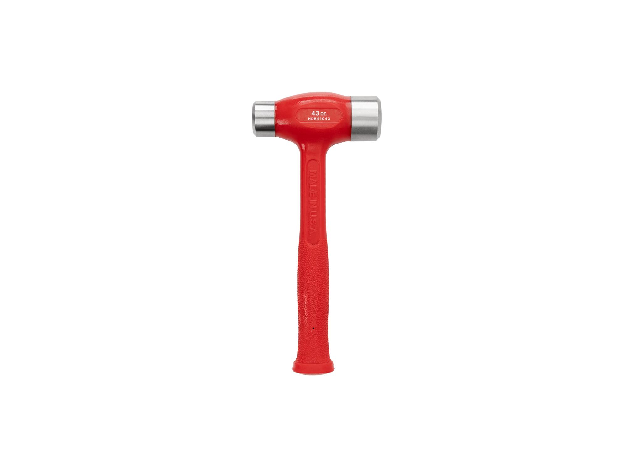 Back view of Tekton flat steel face hammer. Item #HDB41043