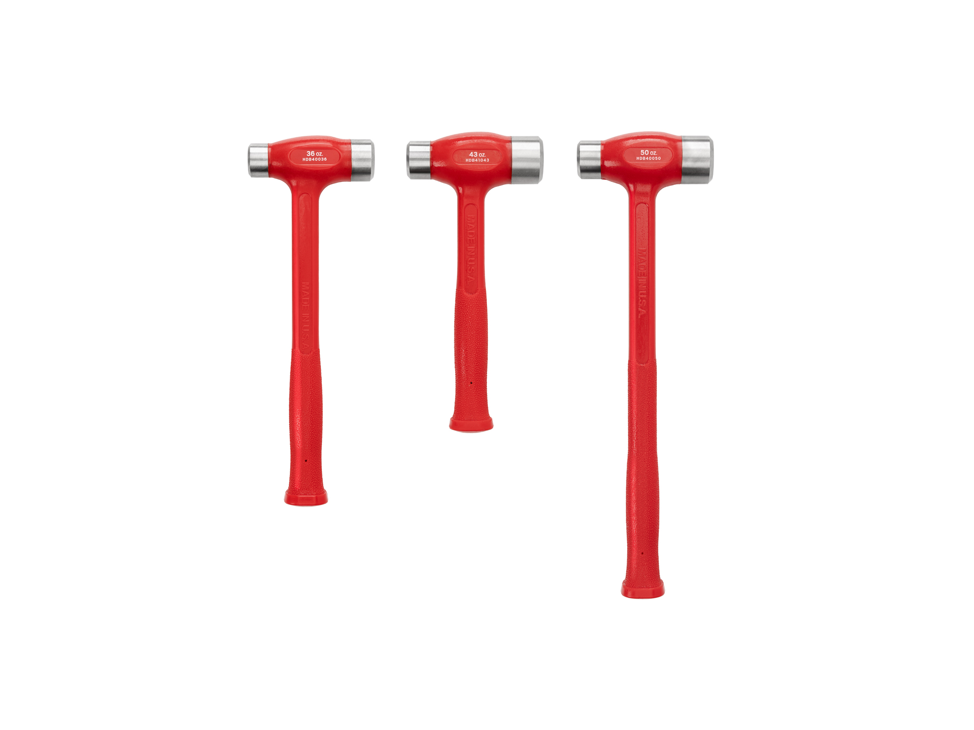 ★DidtMan★ 3-Piece Flat Steel Face Dead Blow Hammer Set | TEKTON