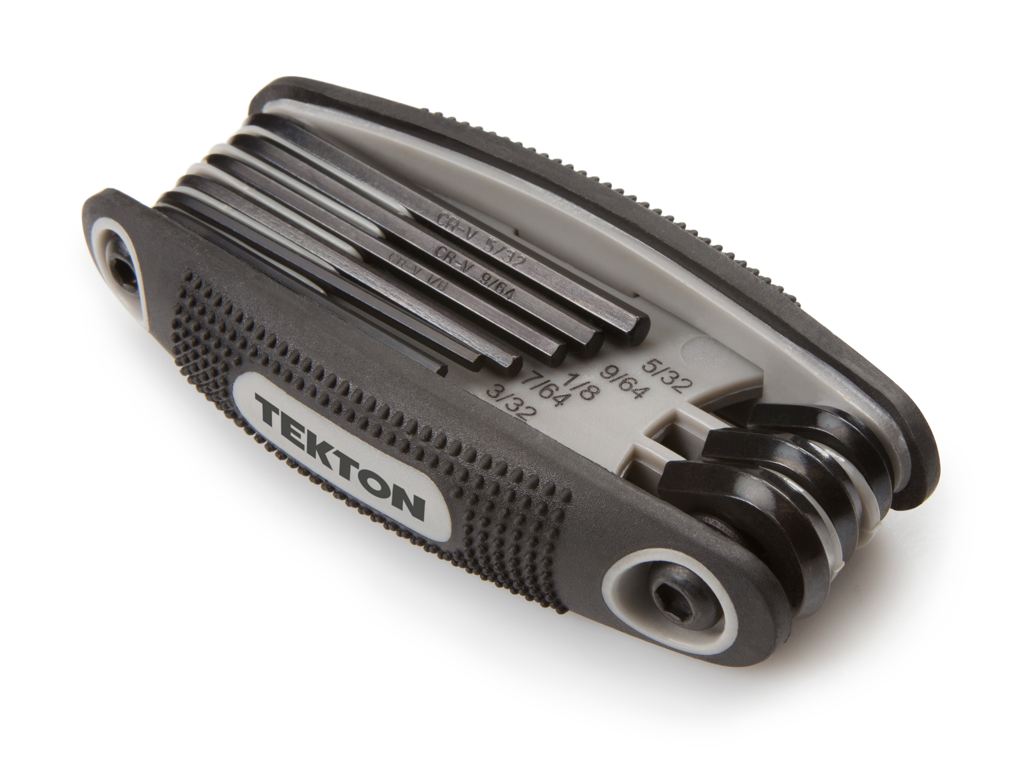 Back angle view of  Tekton folding key set. Item #25132