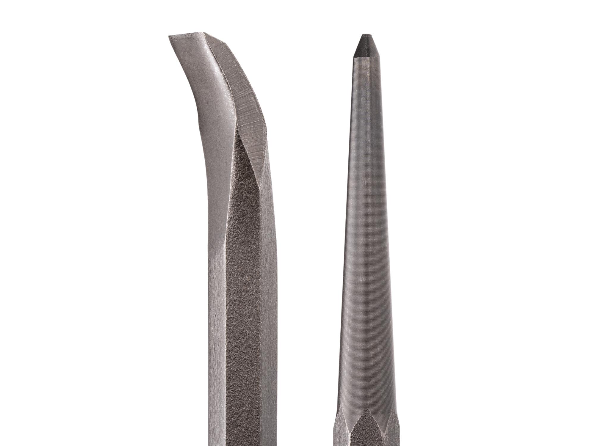 Closeup view of Tekton 24 inch full-size pry bar. Item #LHX37124