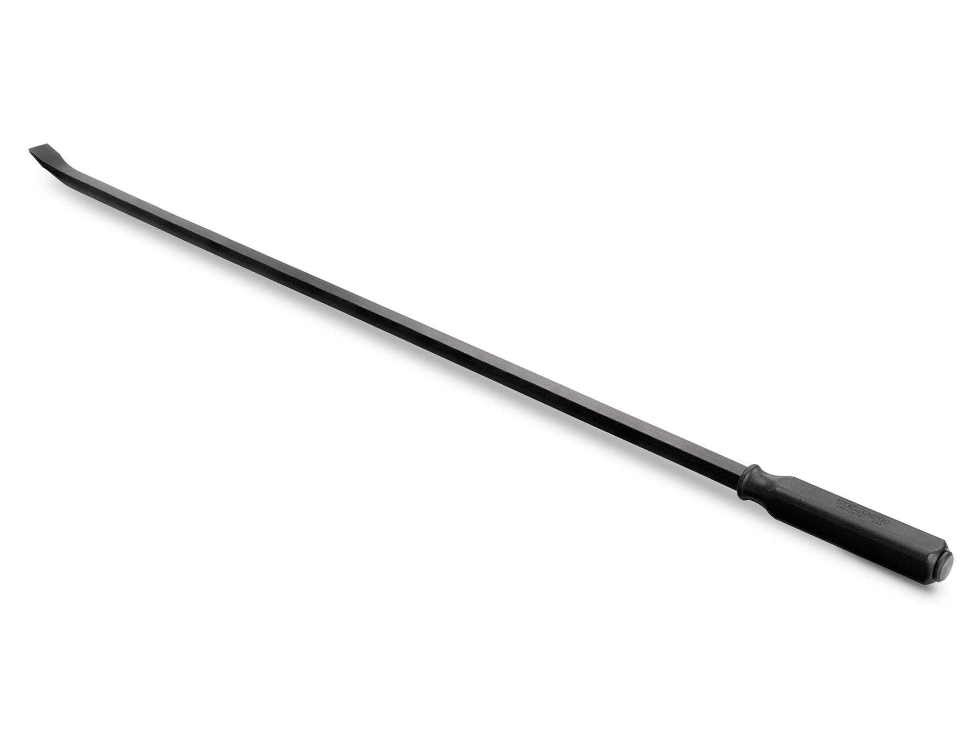 Extra-long pry bar made in the USA with strong bar stock, steel striking cap, and a durable handle. LSQ42045.