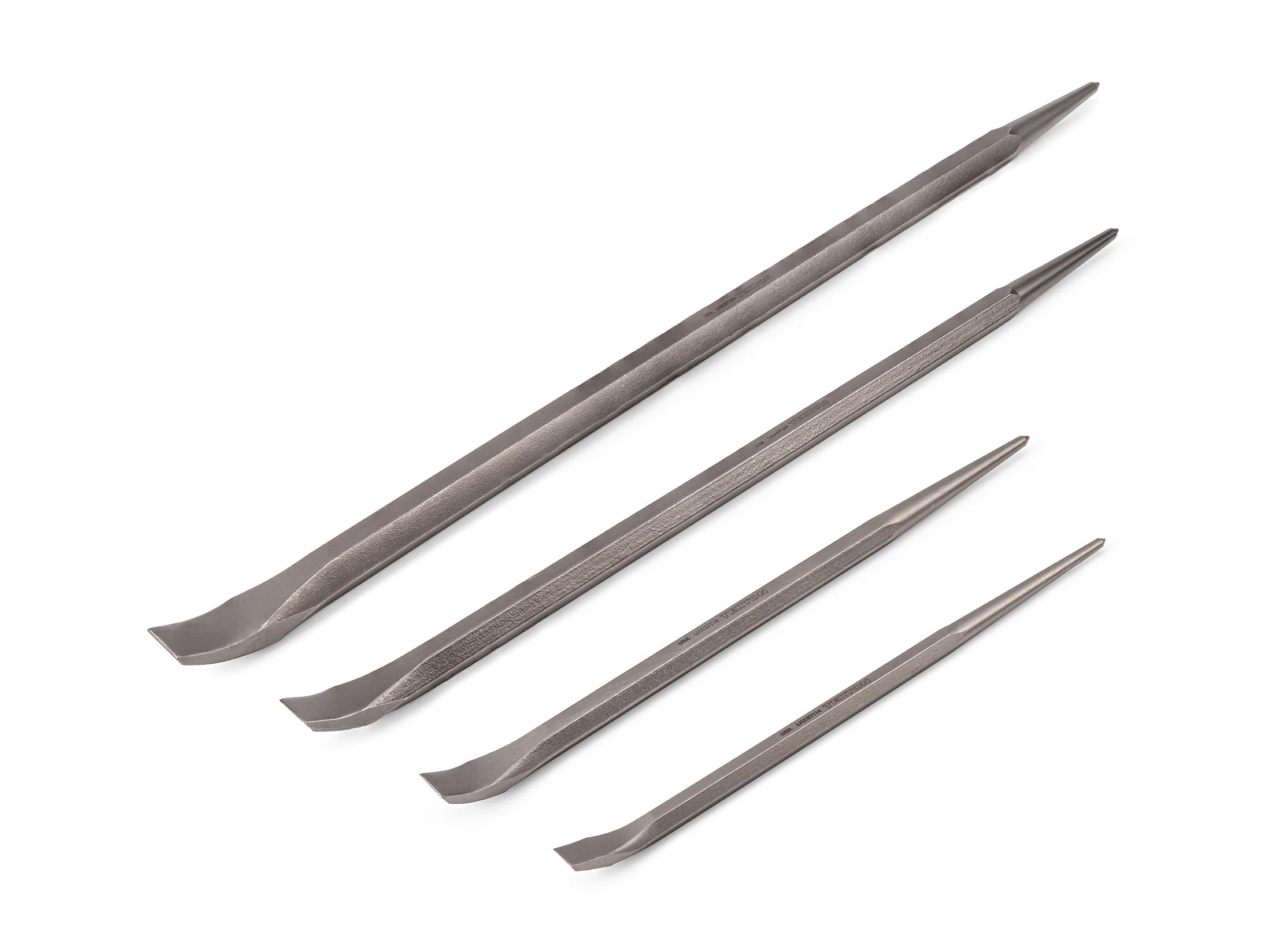 Angled End Alignment Pry Bar Set (4-Piece)