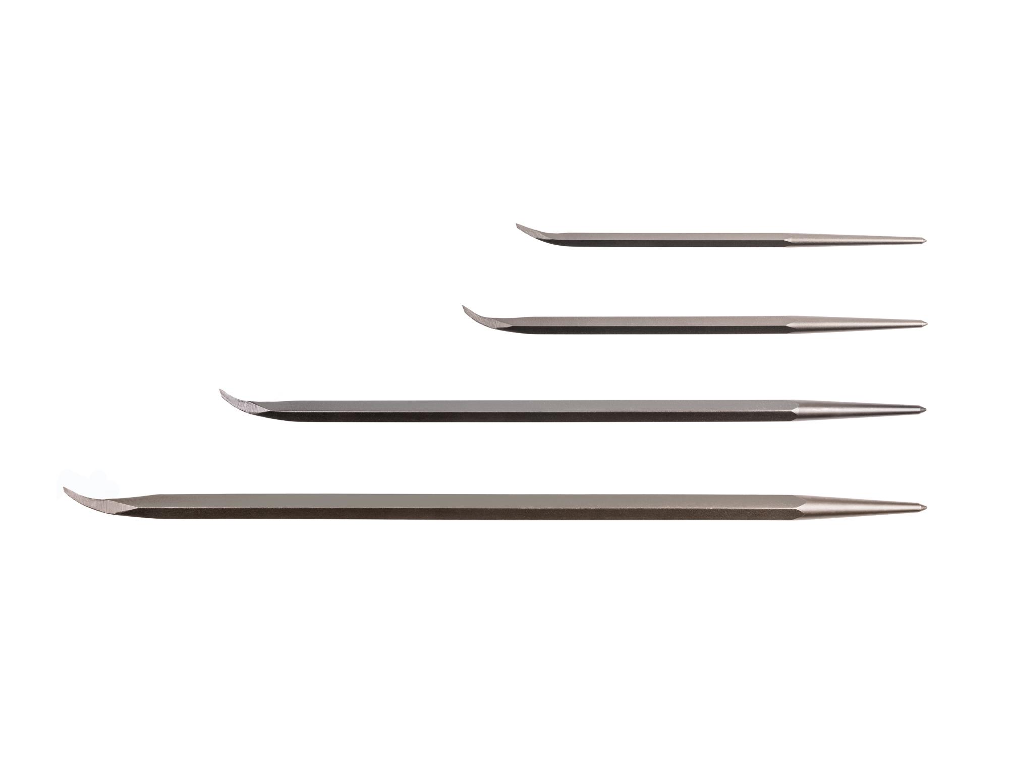 Side view of Tekton 14, 16, 24, 30 inch full-size pry bar set. Item #LHX90701