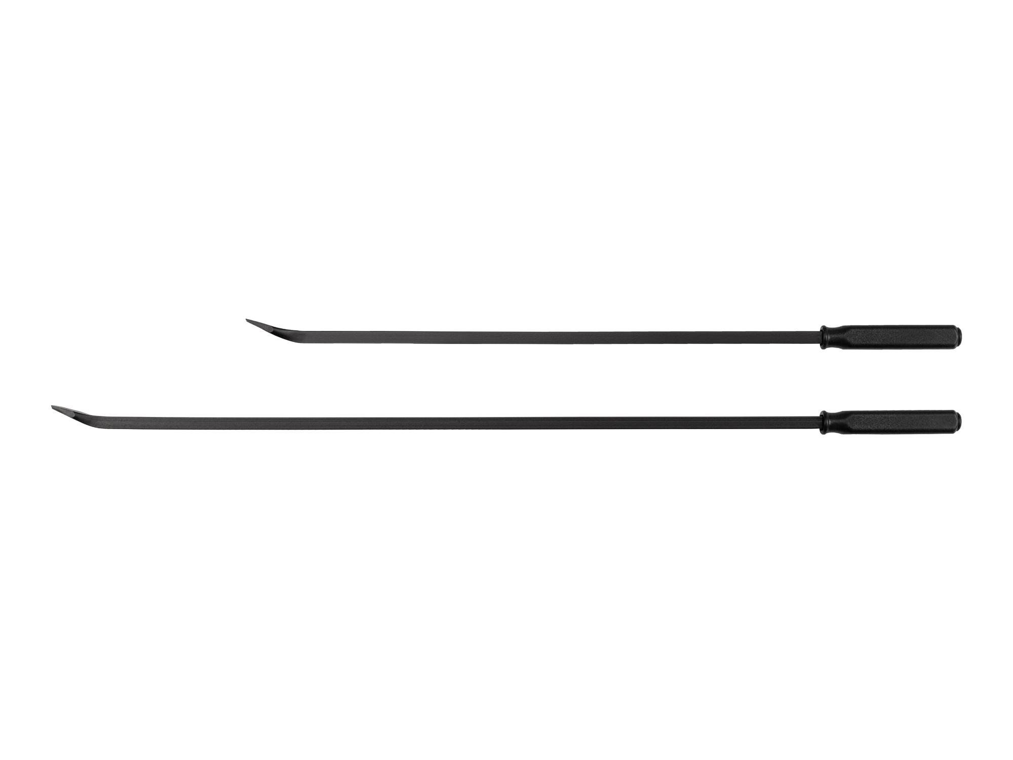 Laid out contents of Tekton 36, 45 inch full-size pry bar set. Item #LSQ90504