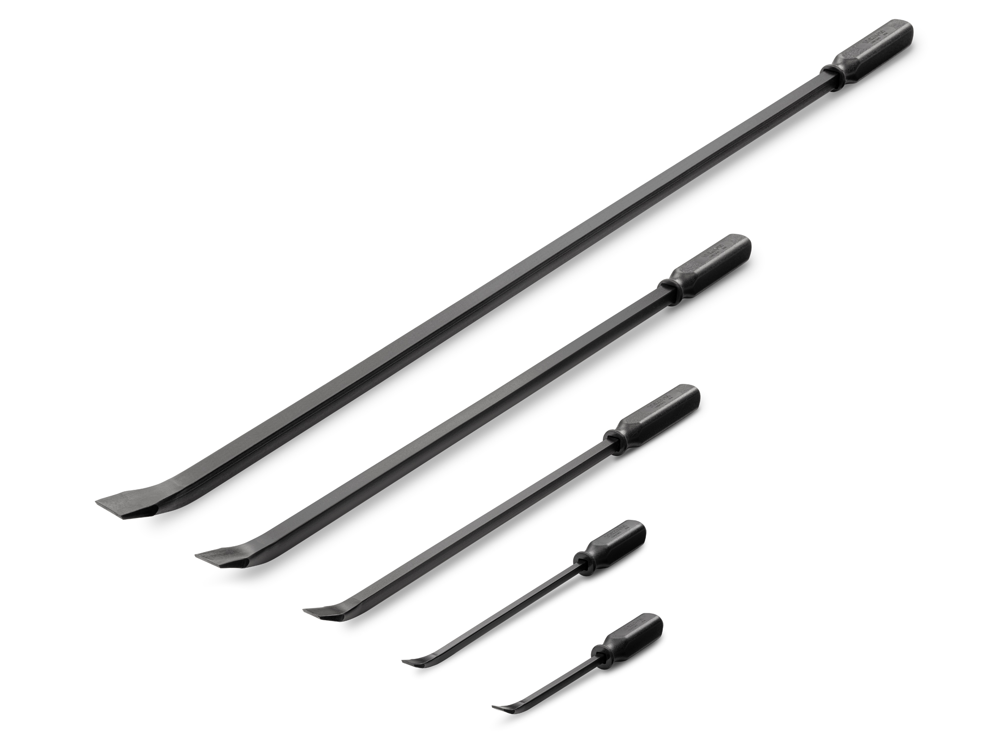 TEKTON Angled End Handled Pry Bar Set, 5-Piece (12, 17, 25, 36, 45 in.)