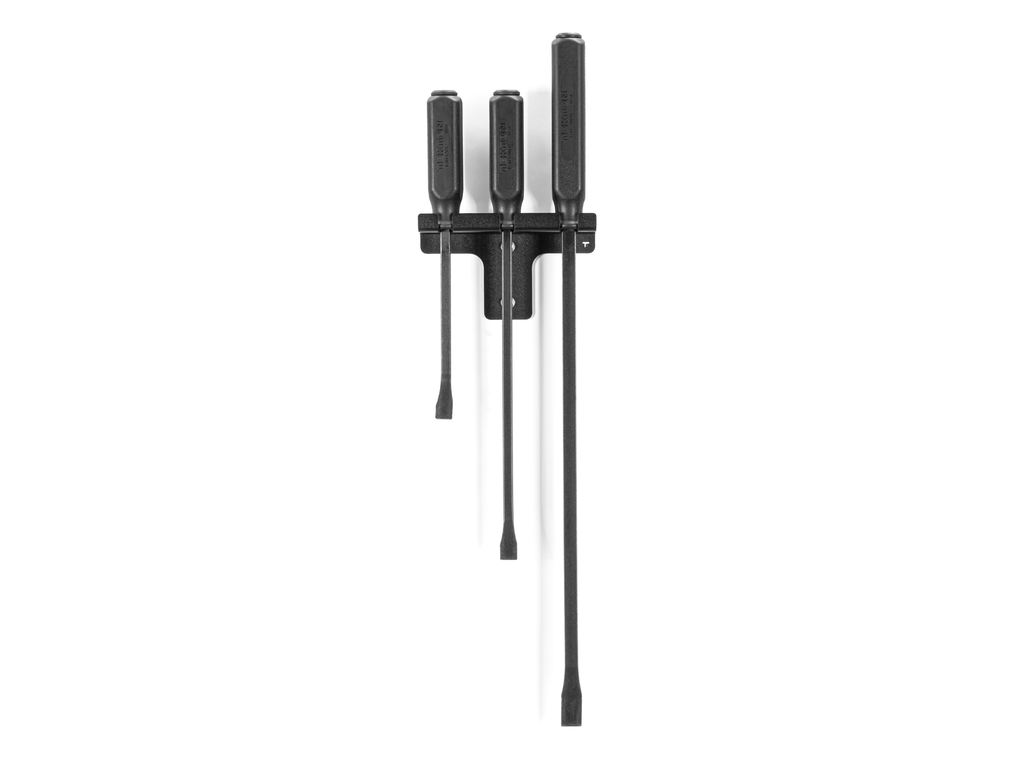 TEKTON Angled End Handled Pry Bar Set with Wall Hanger, 3-Piece (12, 17, 25 in.)