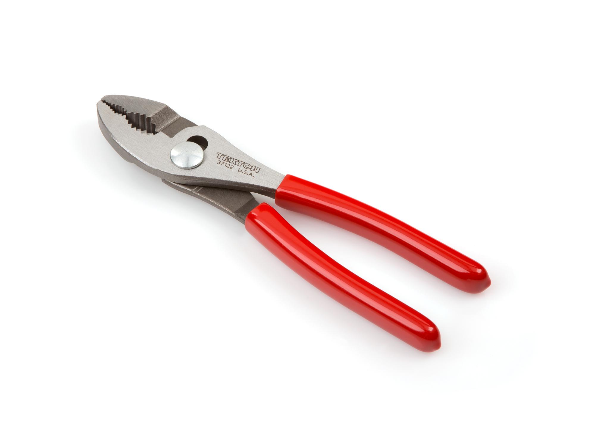 Back angle view of Tekton 6 1/2 inch gripping pliers. Item #37122