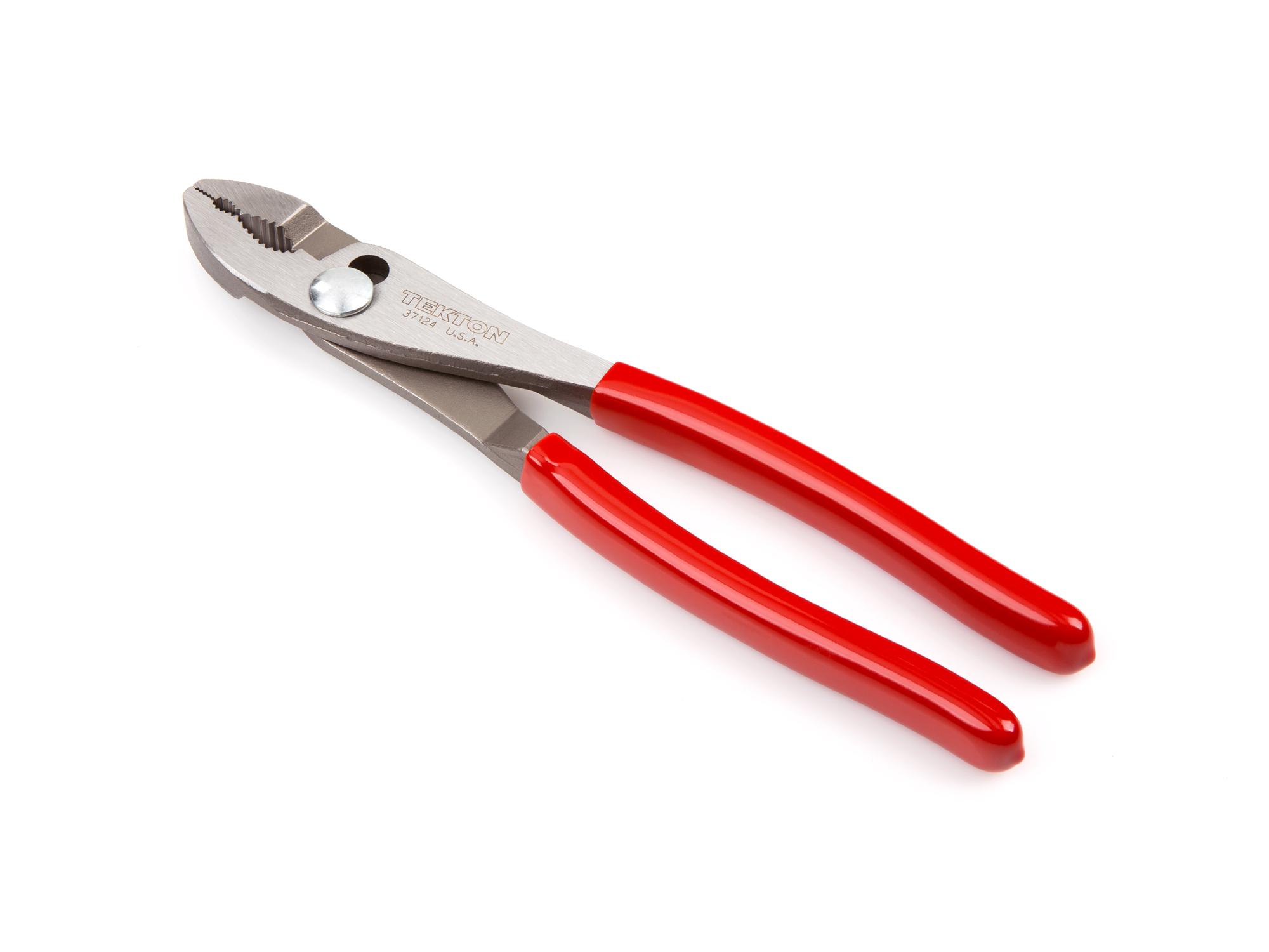 Back angle view of Tekton 10 inch gripping pliers. Item #37124