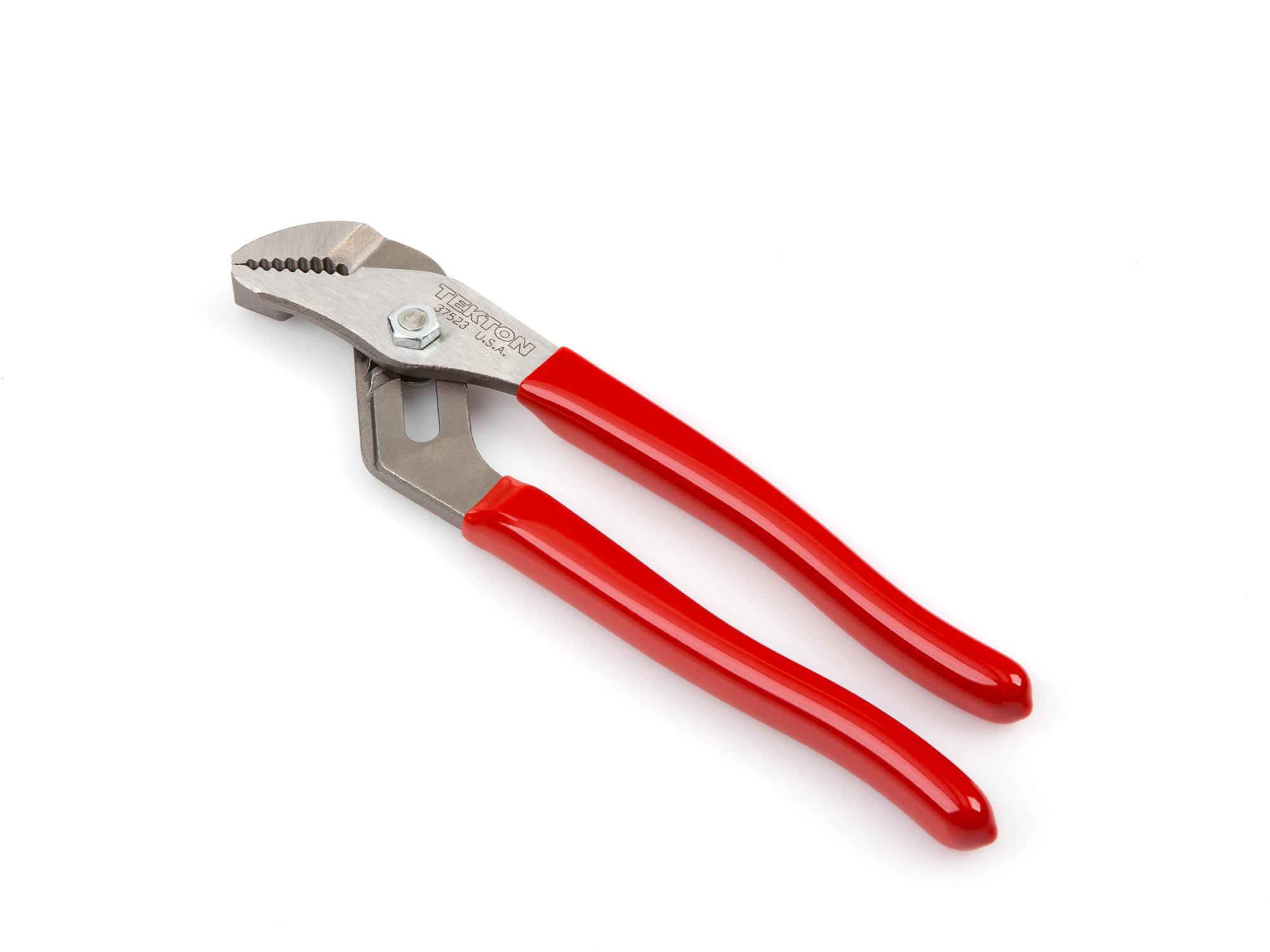 Back angle view of Tekton 7 inch gripping pliers. Item #37523