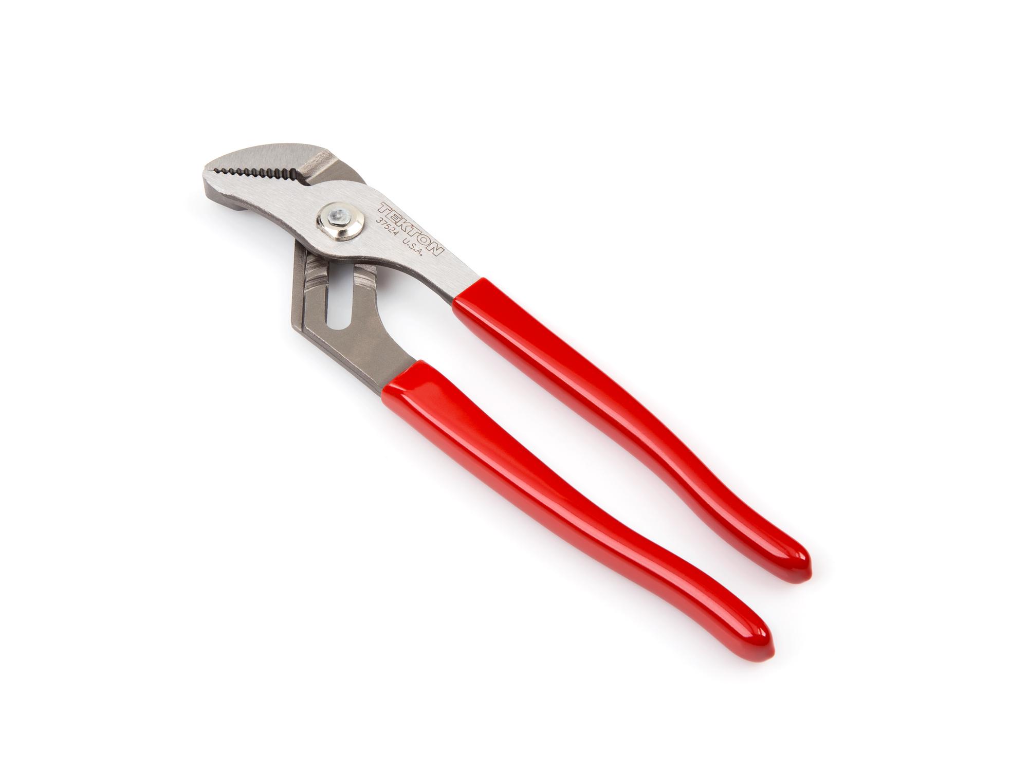 Back angle view of Tekton 10 inch gripping pliers. Item #37524