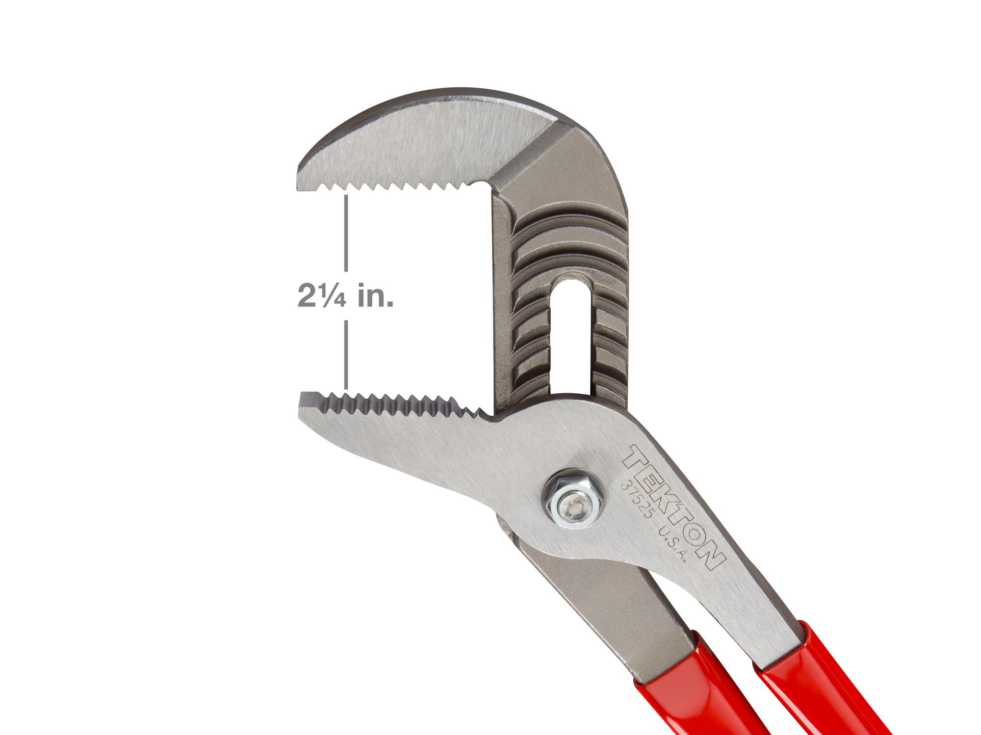 Dimensions for Tekton 13 inch gripping pliers. Item #37525