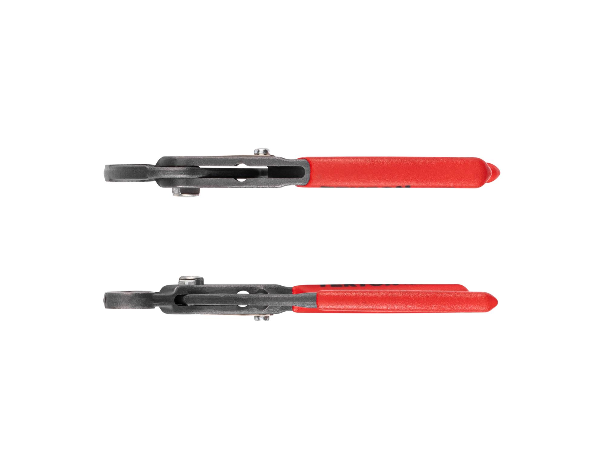 TEKTON 5 Inch Angle Nose Push Button Adjustable Pliers