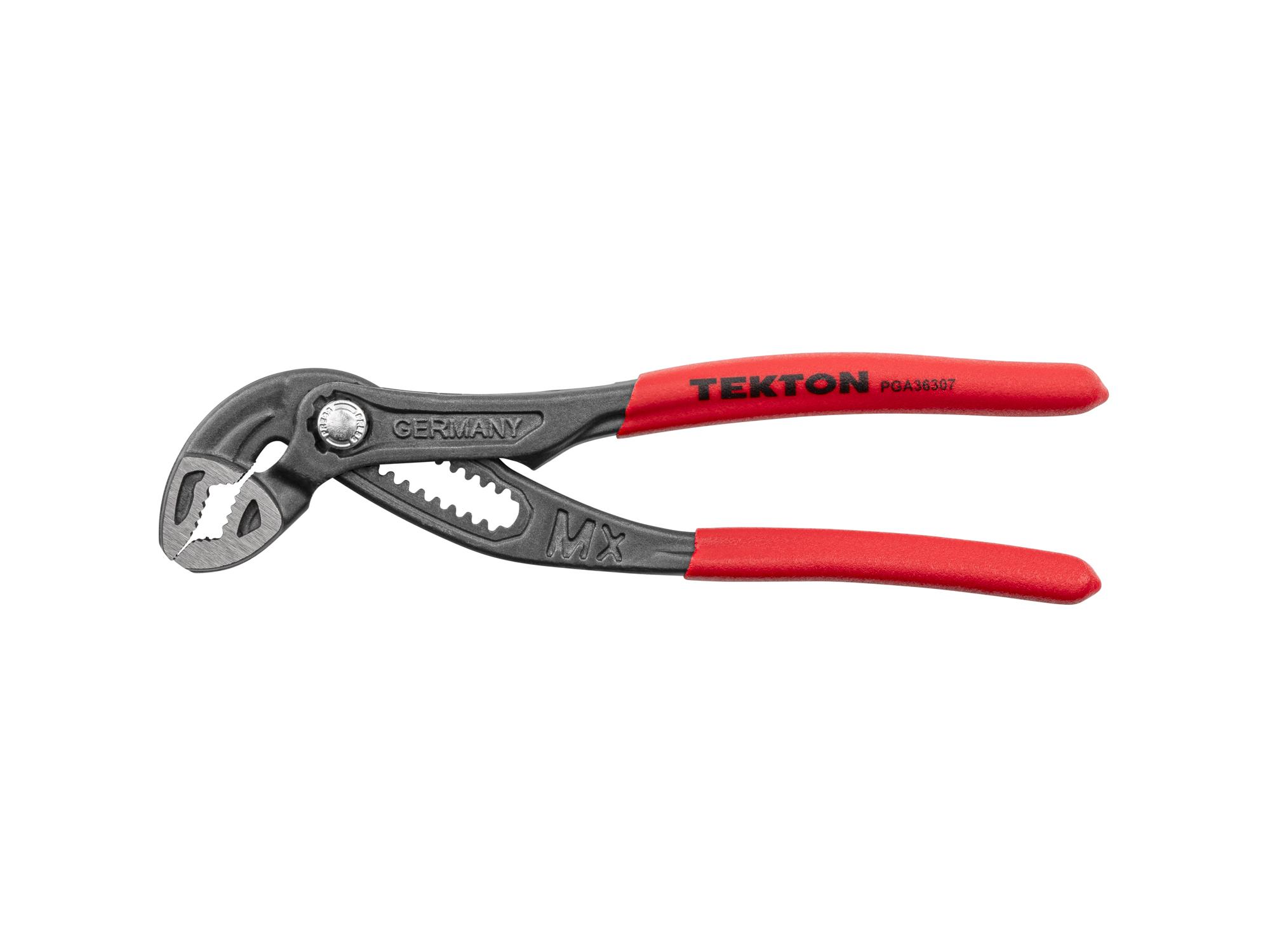 Front view of Tekton 7 inch gripping pliers. Item #PGA36307
