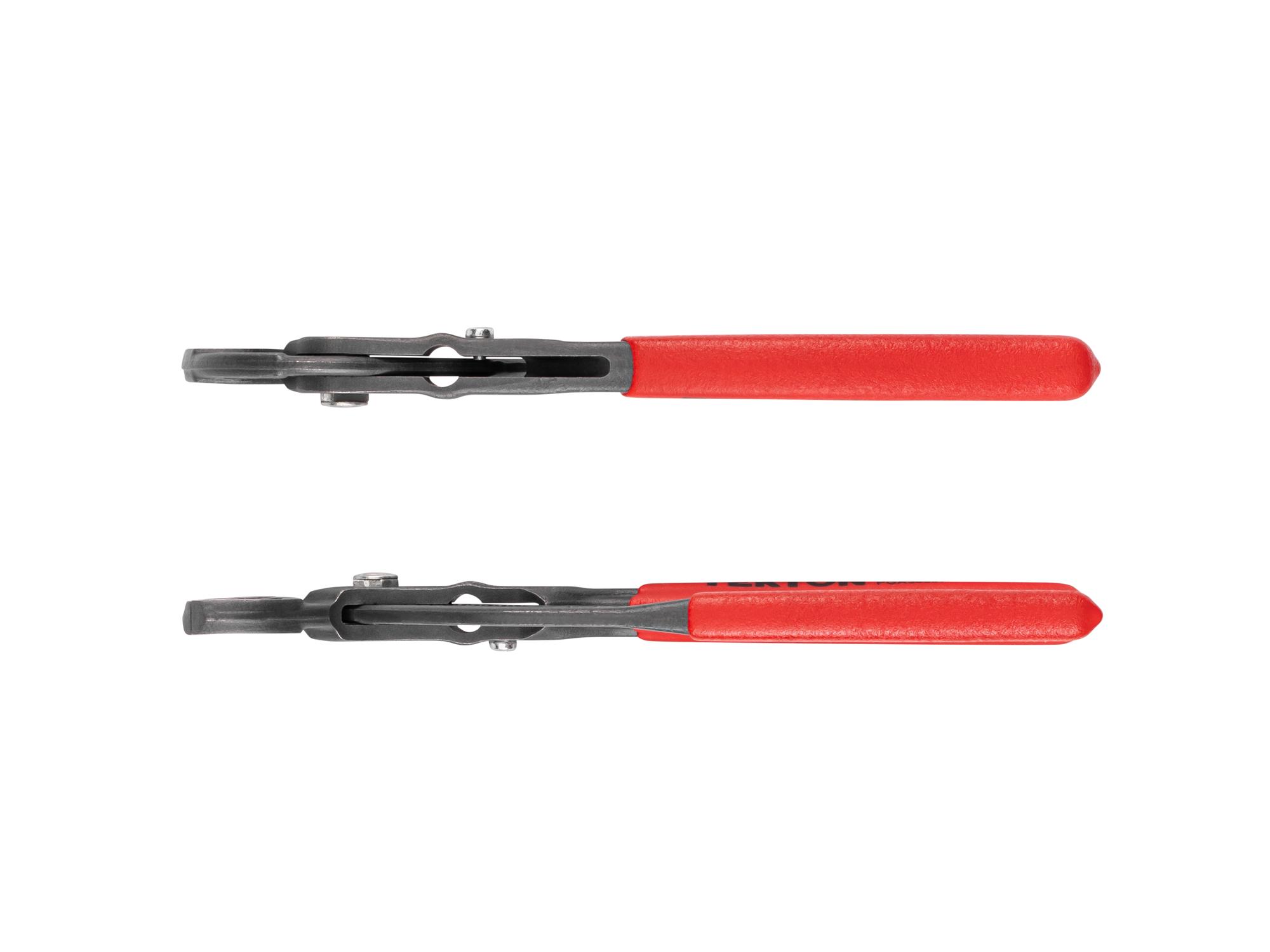 Side view of Tekton 7 inch gripping pliers. Item #PGA36307