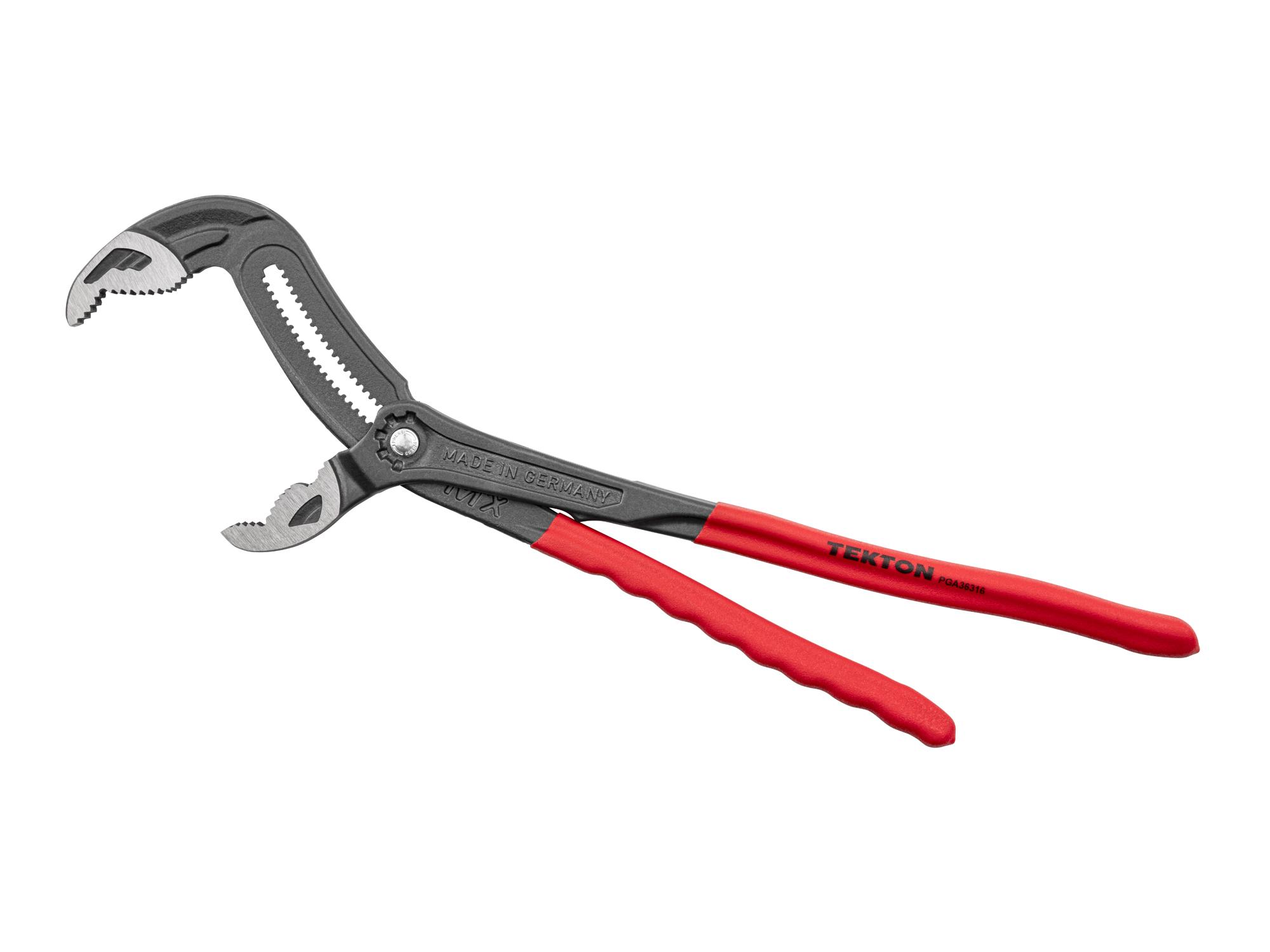 Dimensions for Tekton 16 inch gripping pliers. Item #PGA36316