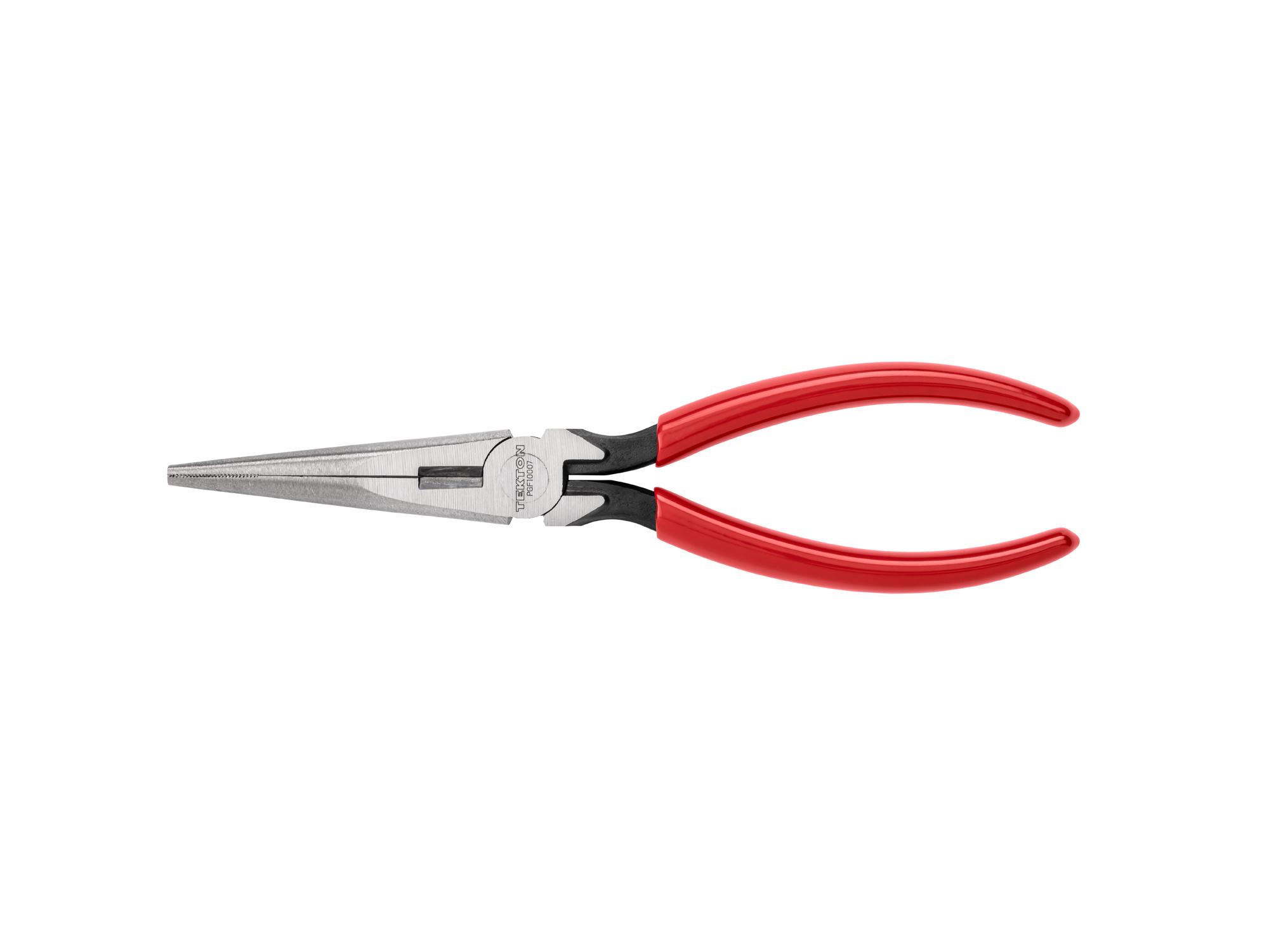 TEKTON 7 Inch Serrated Jaw Long Nose Pliers