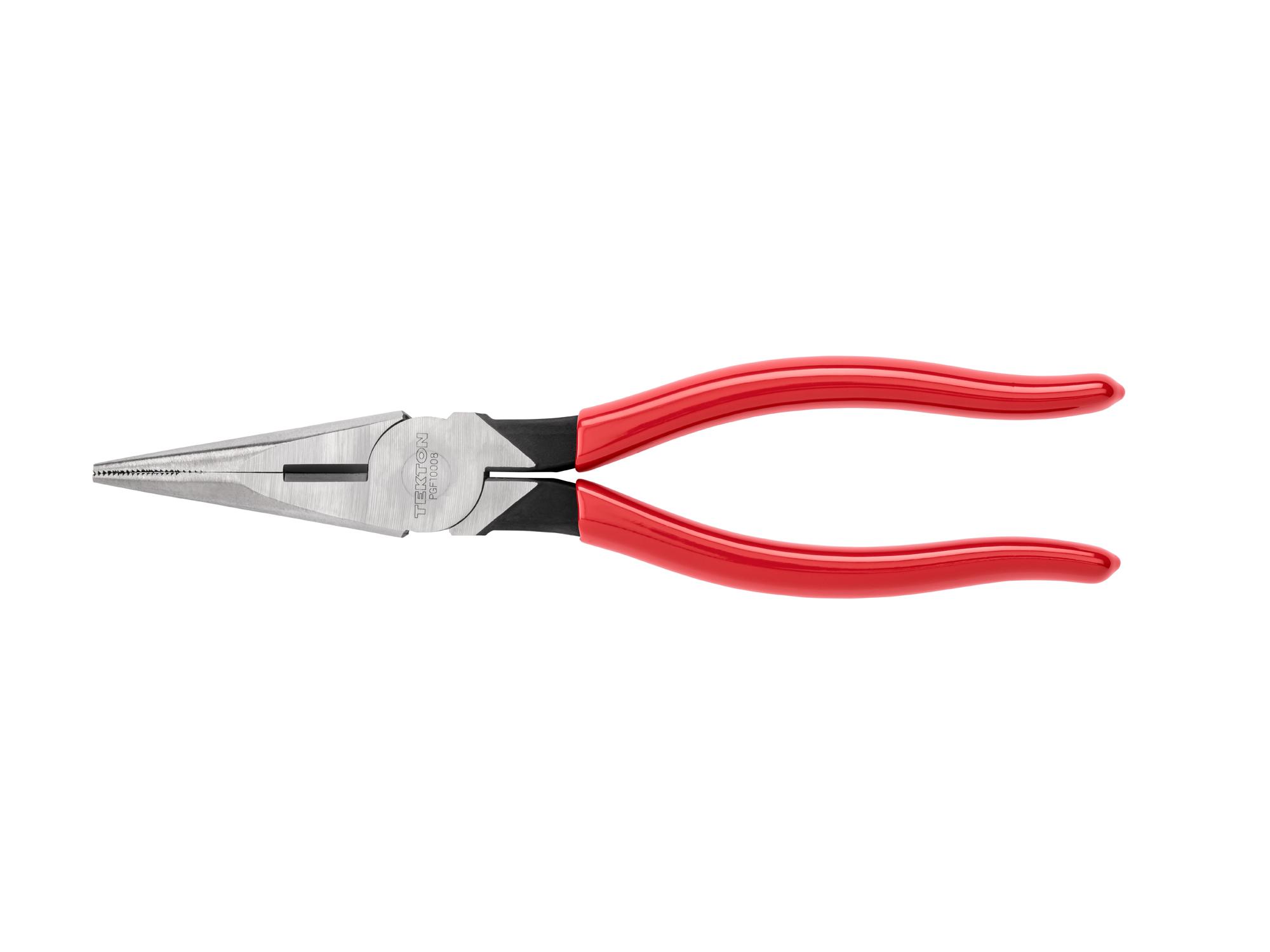 TEKTON 8 Inch Serrated Jaw Long Nose Pliers