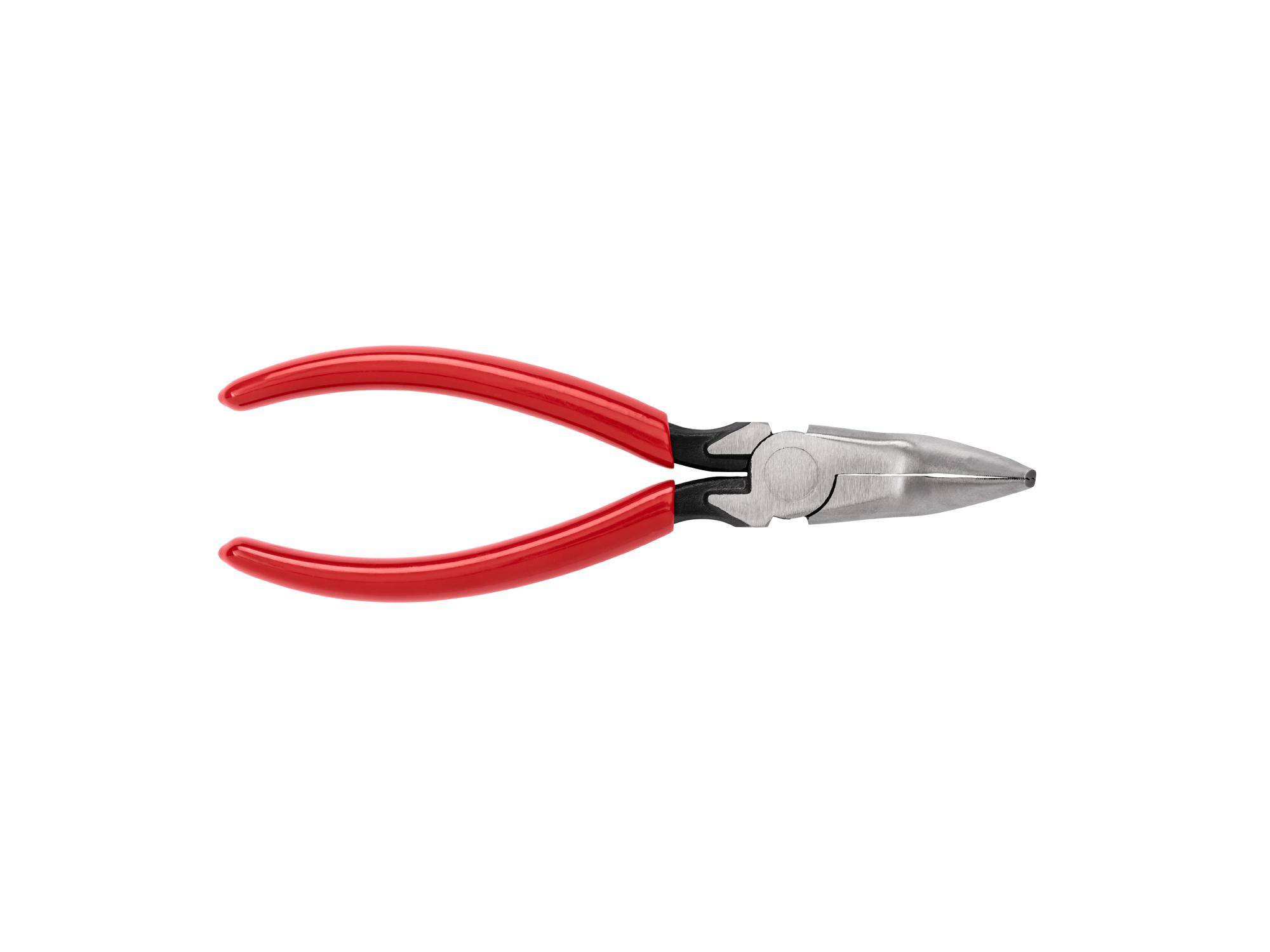TEKTON 6 Inch 70-Degree Bent Serrated Jaw Long Nose Pliers
