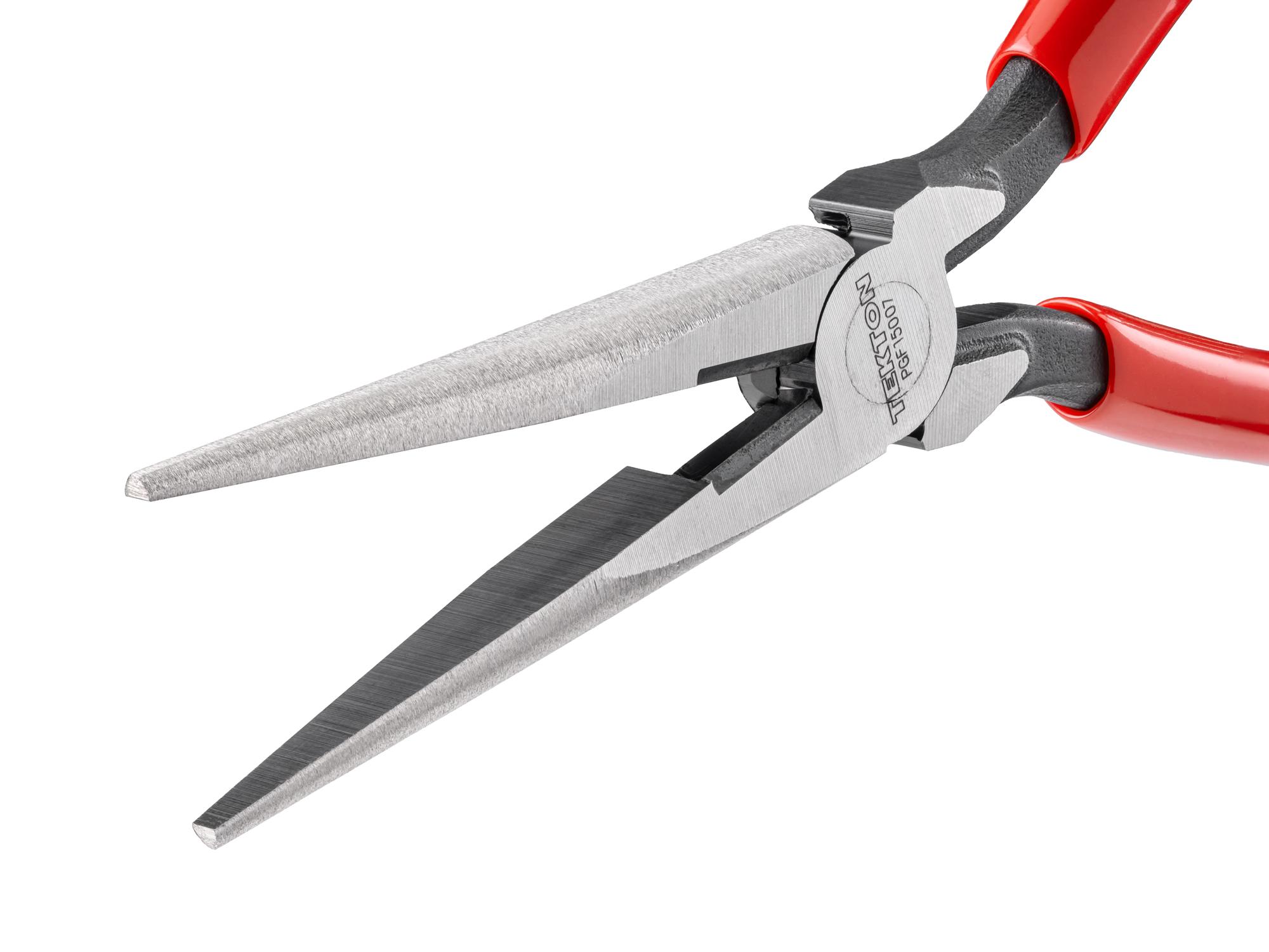 Closeup view of Tekton 7 inch gripping pliers. Item #PGF15007