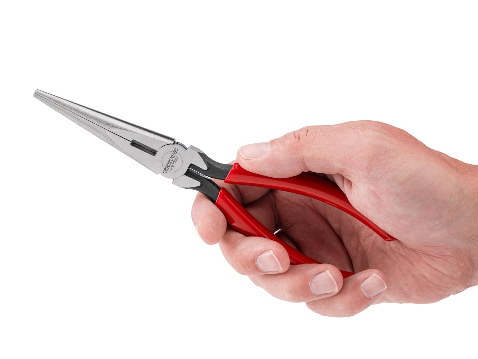 TEKTON 7 Inch Smooth Jaw Long Nose Pliers