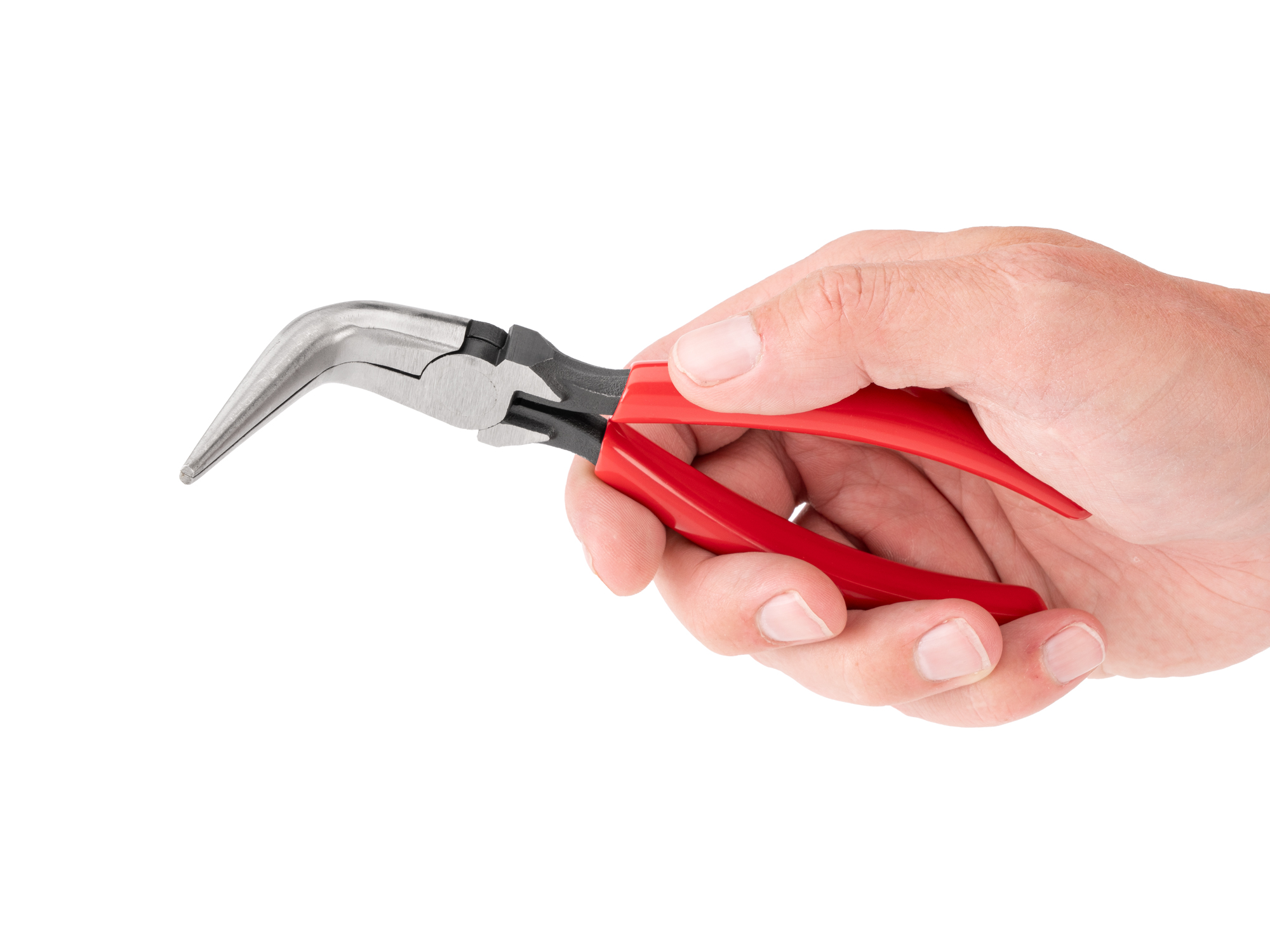 6 Inch 70-Degree Bent Smooth Jaw Long Nose Pliers | TEKTON