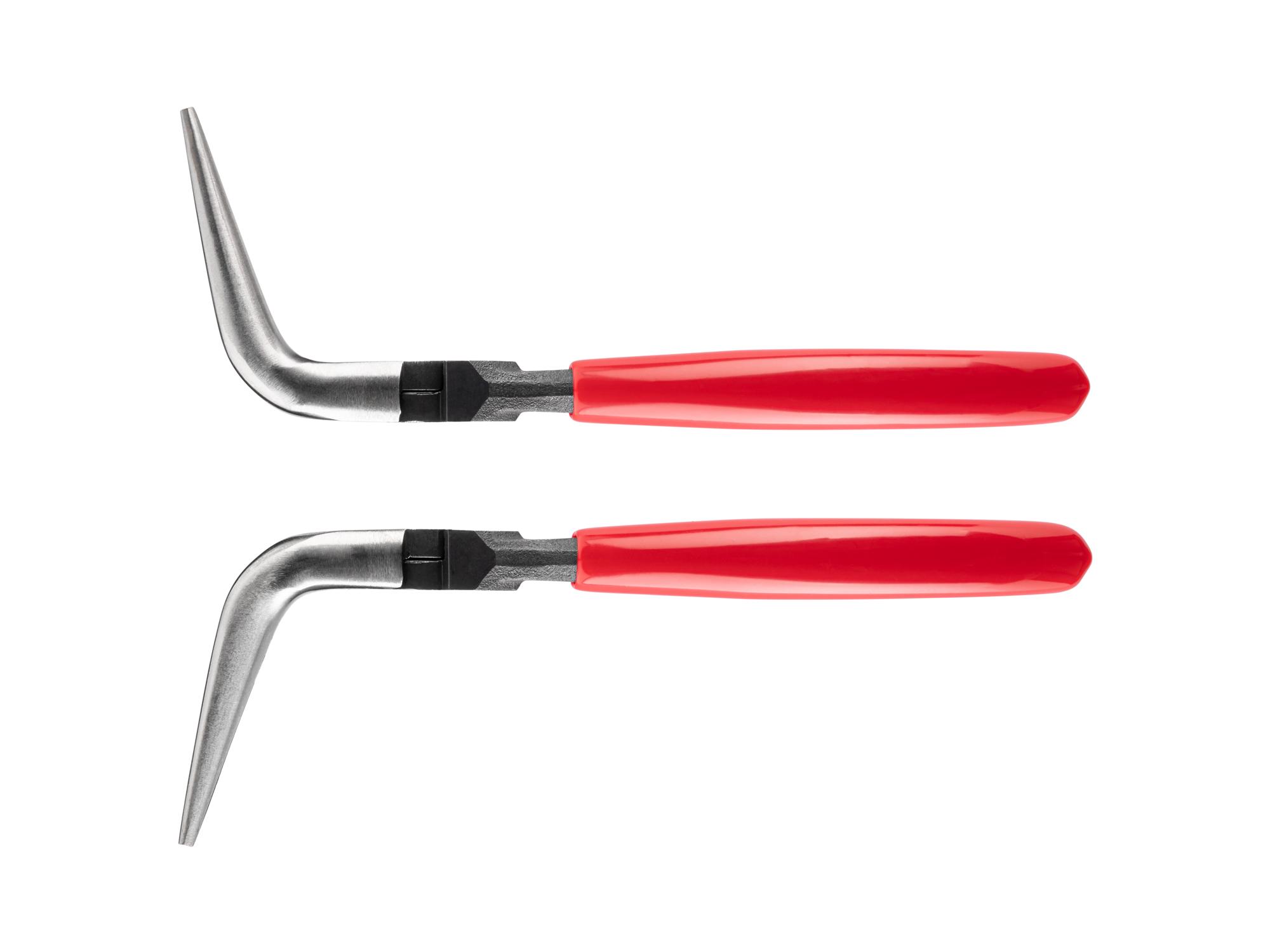 TEKTON 6 Inch 70-Degree Bent Smooth Jaw Long Nose Pliers