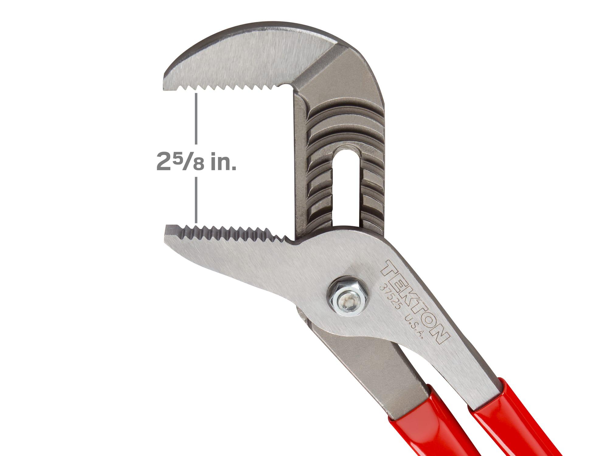 Dimensions for Tekton 16 inch gripping pliers. Item #37526