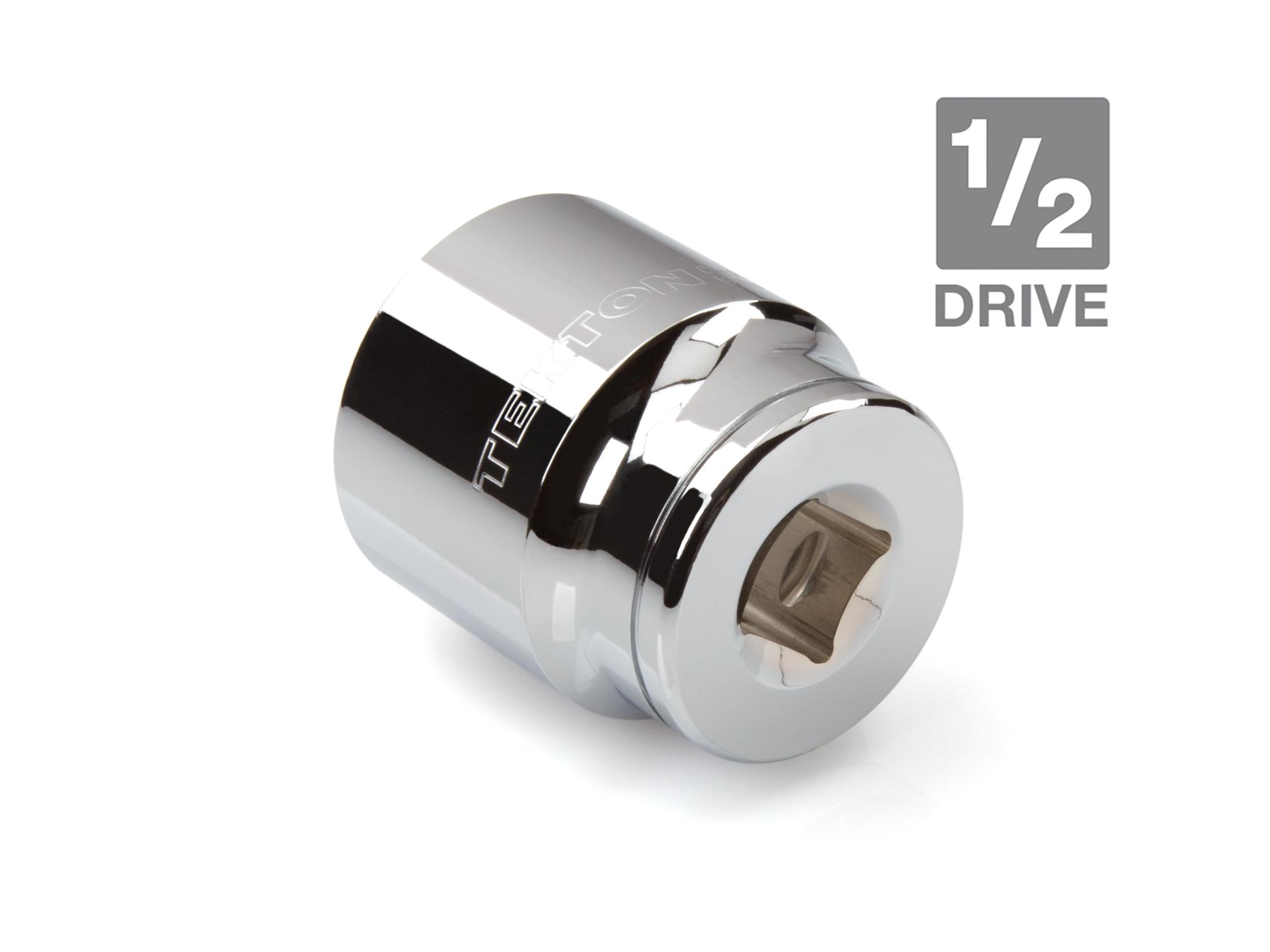 Back angle view of Tekton hand drive 12-point socket. Item #14224