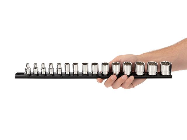 3/8 Inch Drive Shallow 12-Point Socket Set (1/4 - 1 in.) | TEKTON