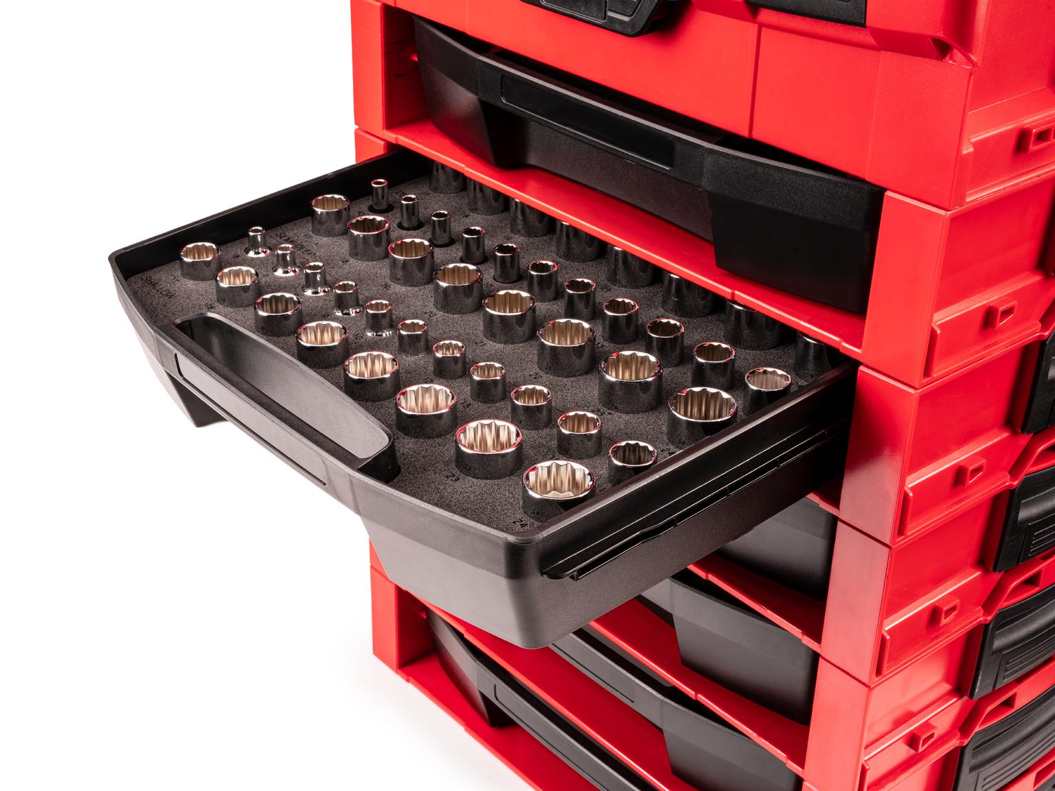 Example shown of Tekton hand drive 12-point socket set. Item #SHD91702
