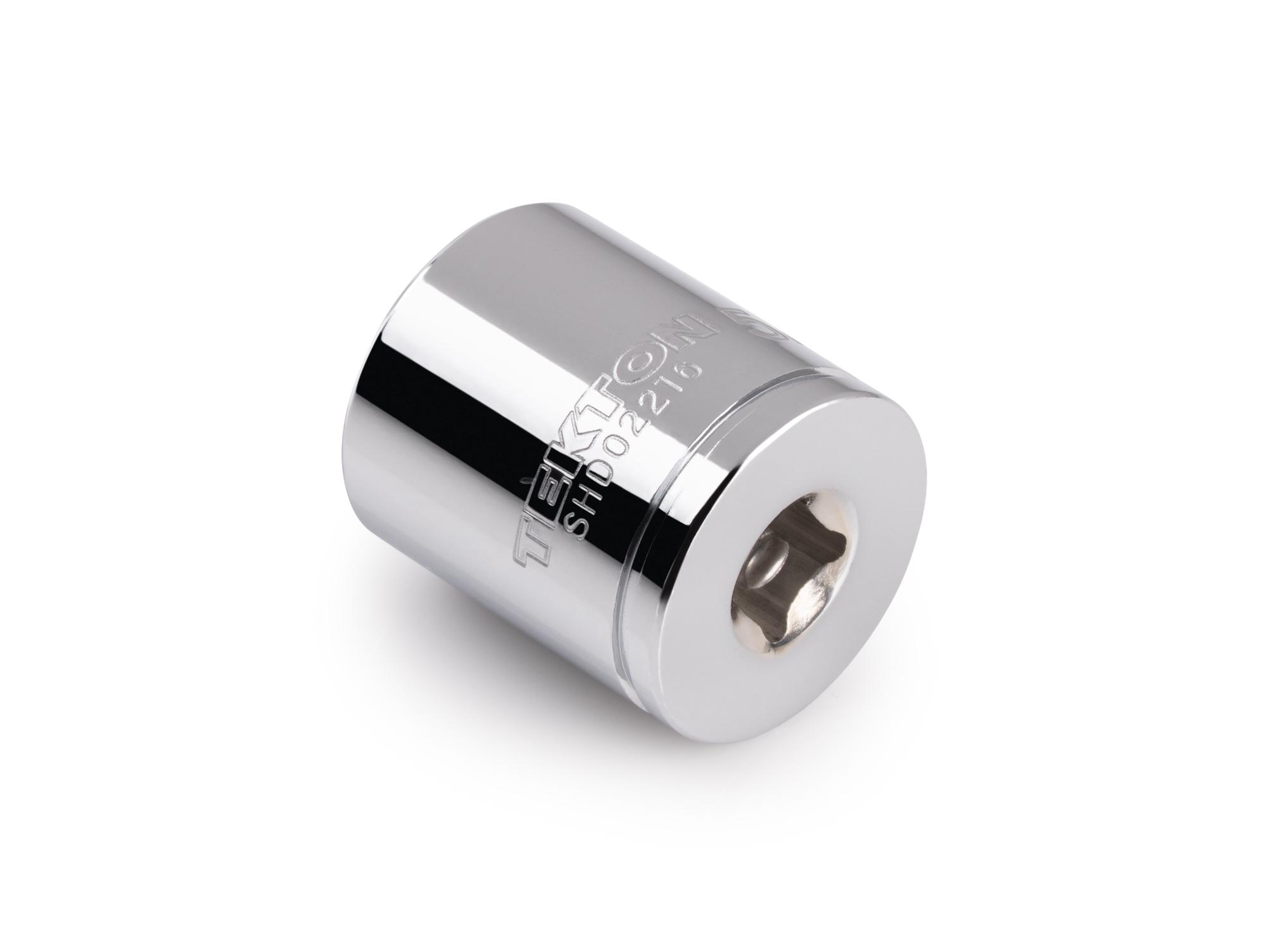 Back angle view of Tekton hand drive 12-point socket. Item #SHD02216