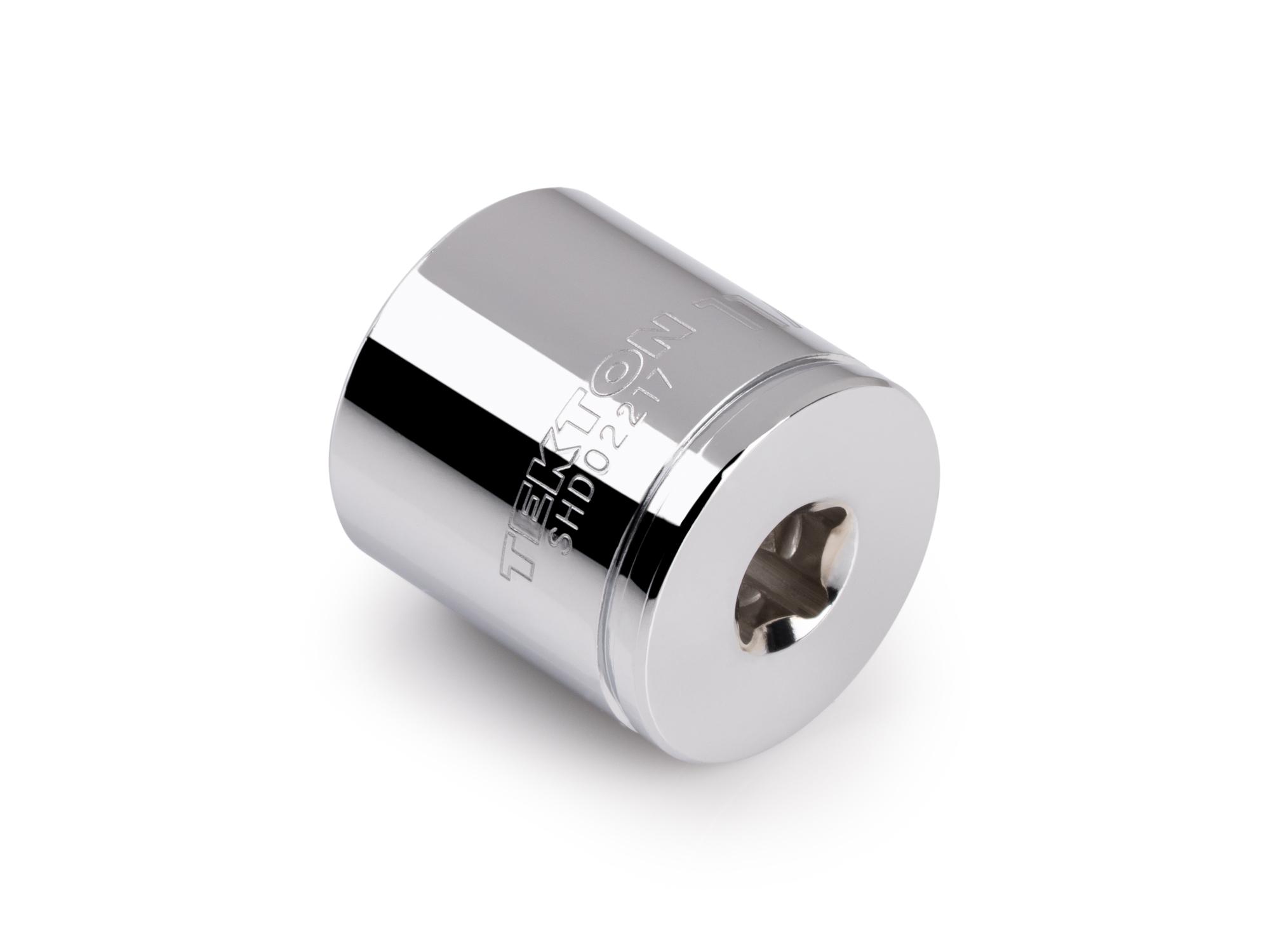 Back angle view of Tekton hand drive 12-point socket. Item #SHD02217