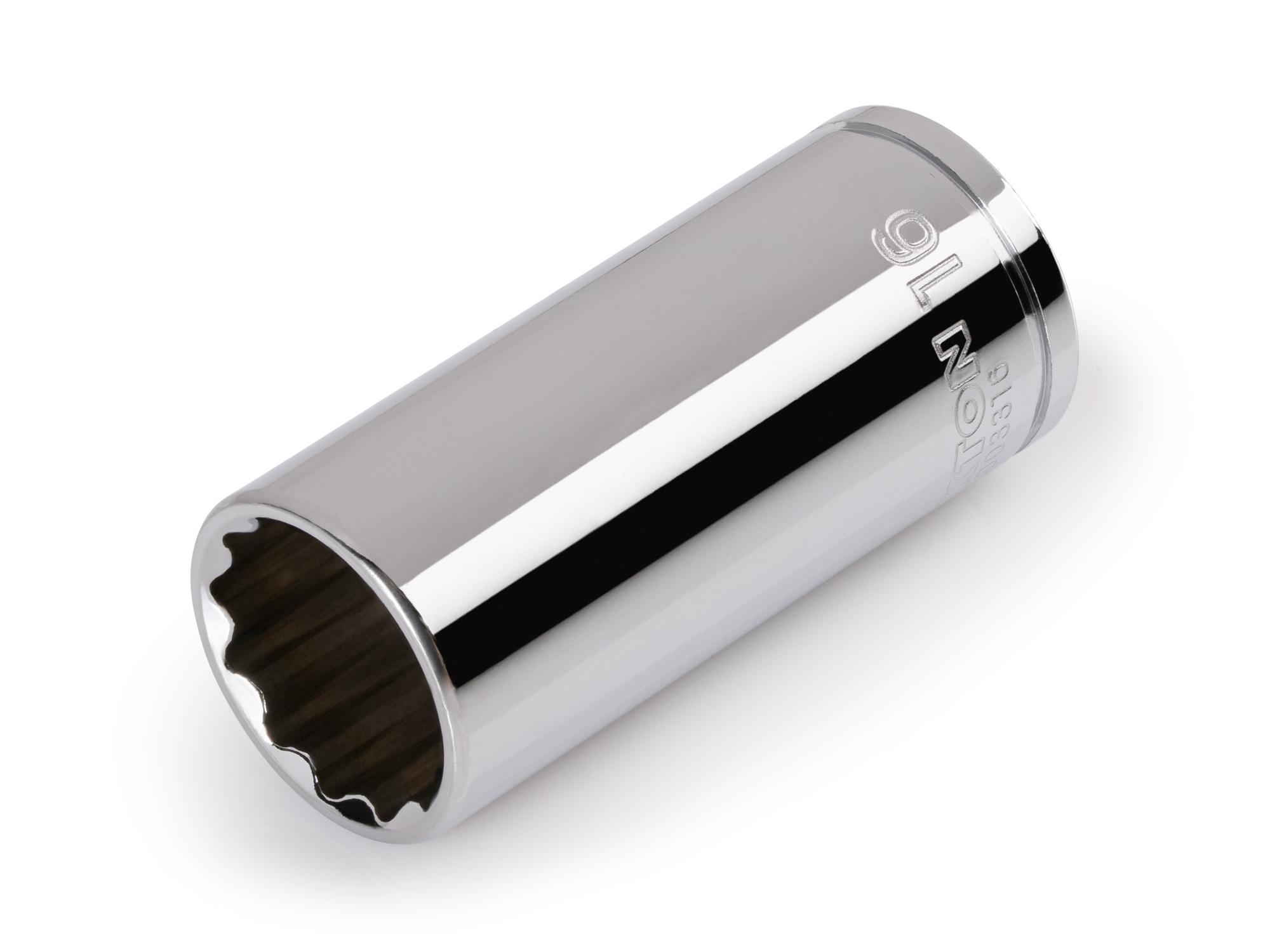 TEKTON 1/4 Inch Drive x 16 mm Deep 12-Point Socket