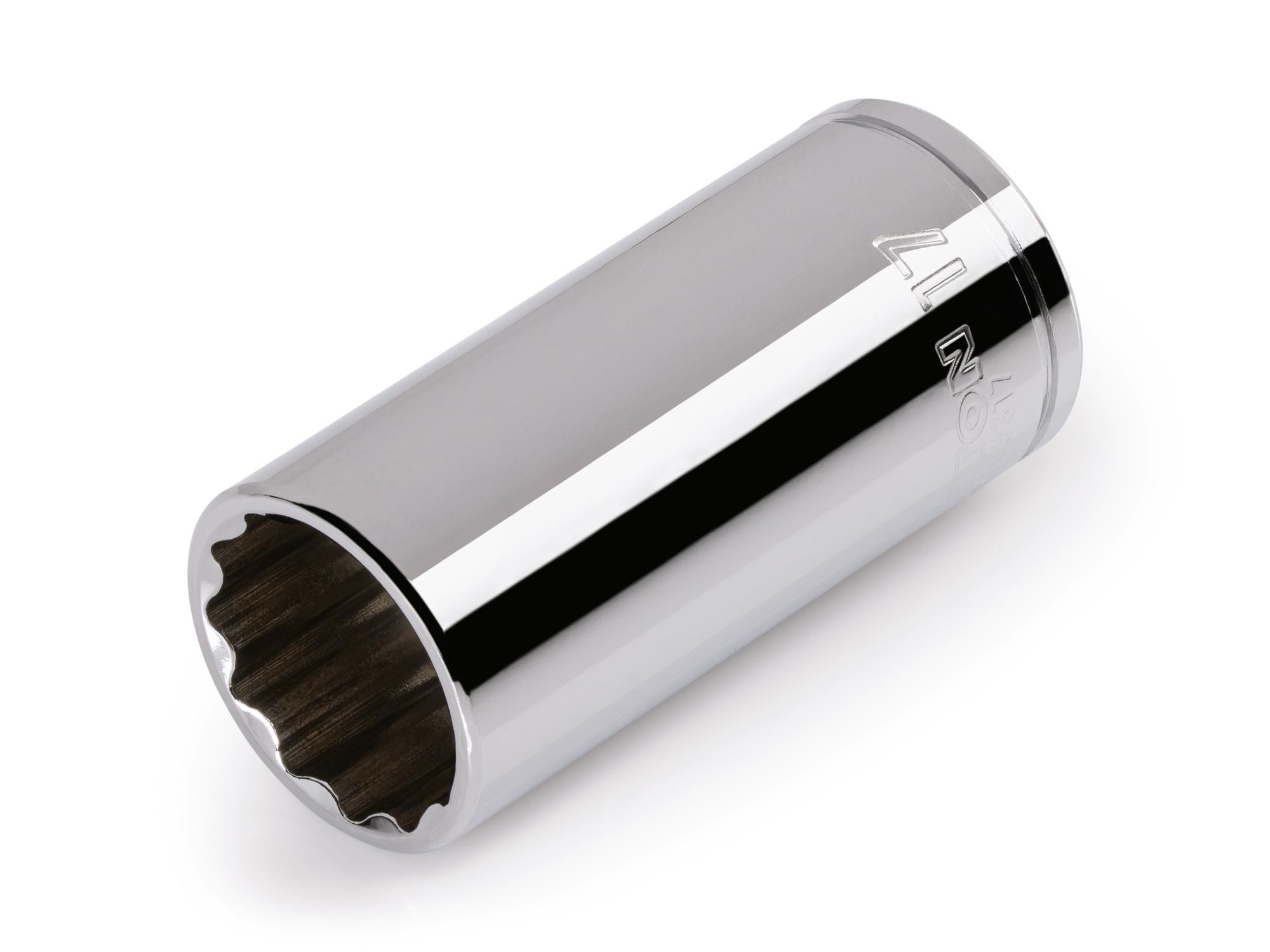 TEKTON 1/4 Inch Drive x 17 mm Deep 12-Point Socket