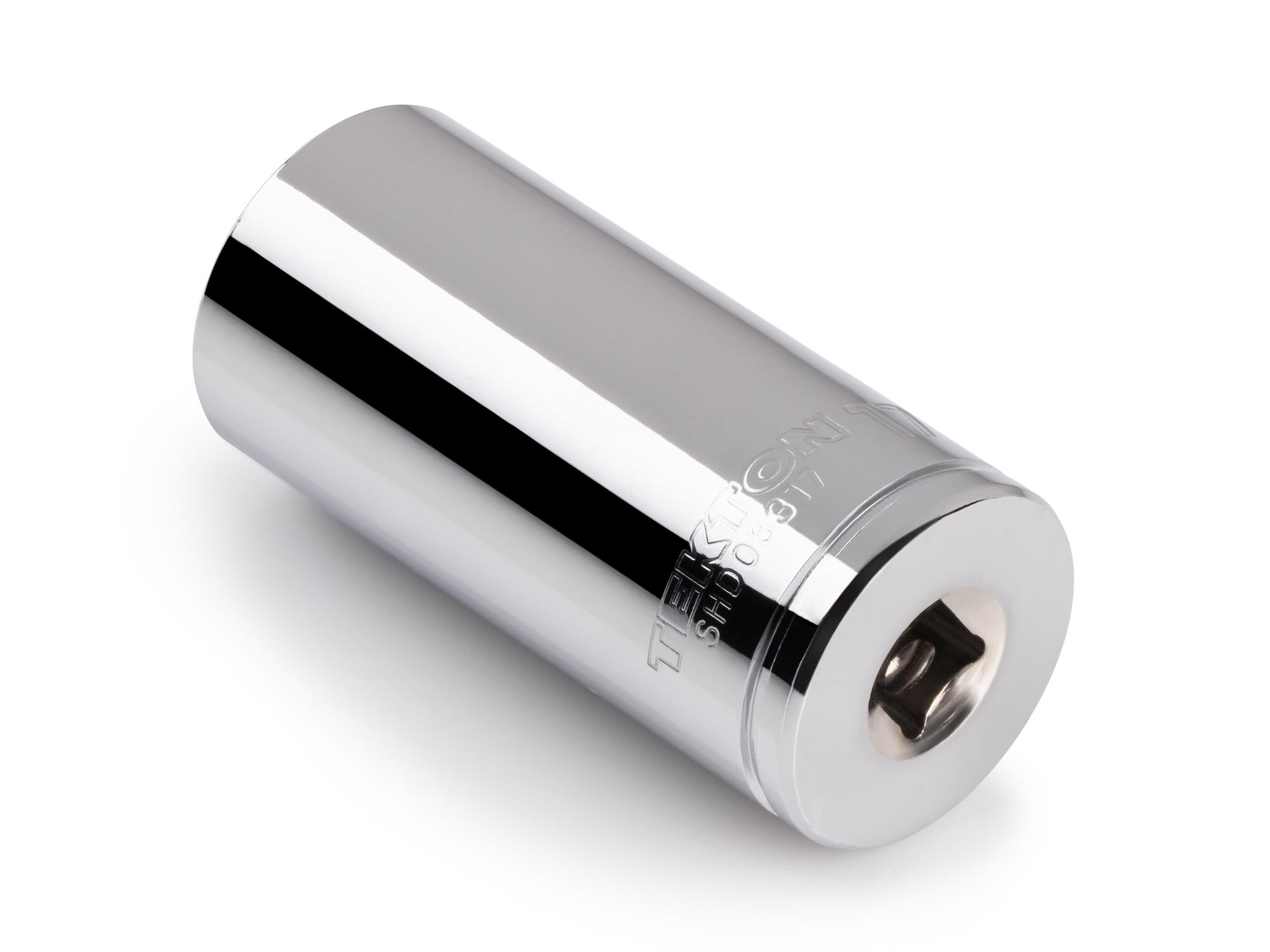 Back angle view of Tekton hand drive 12-point socket. Item #SHD03317