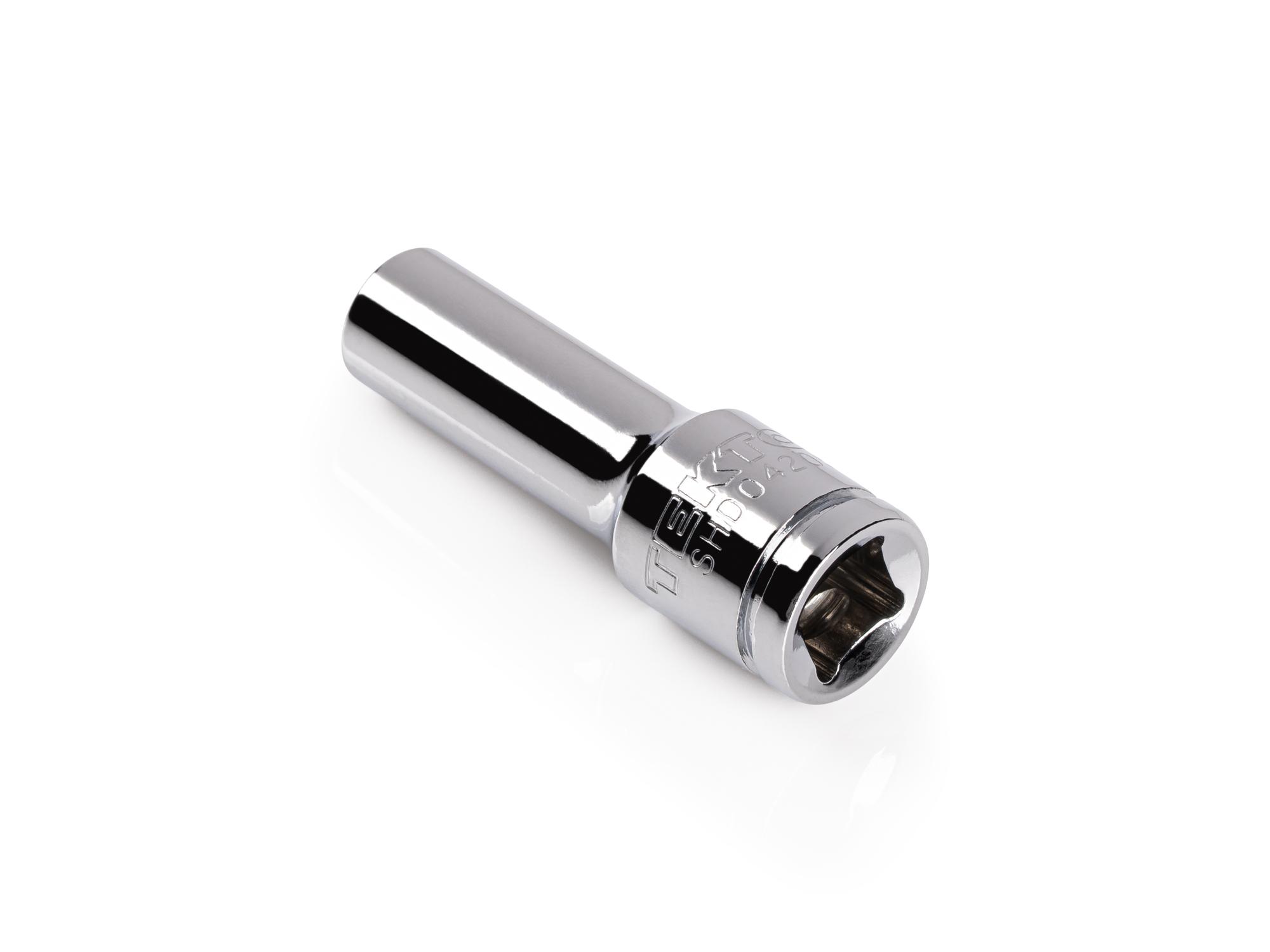 Back angle view of Tekton hand drive 12-point socket. Item #SHD04205