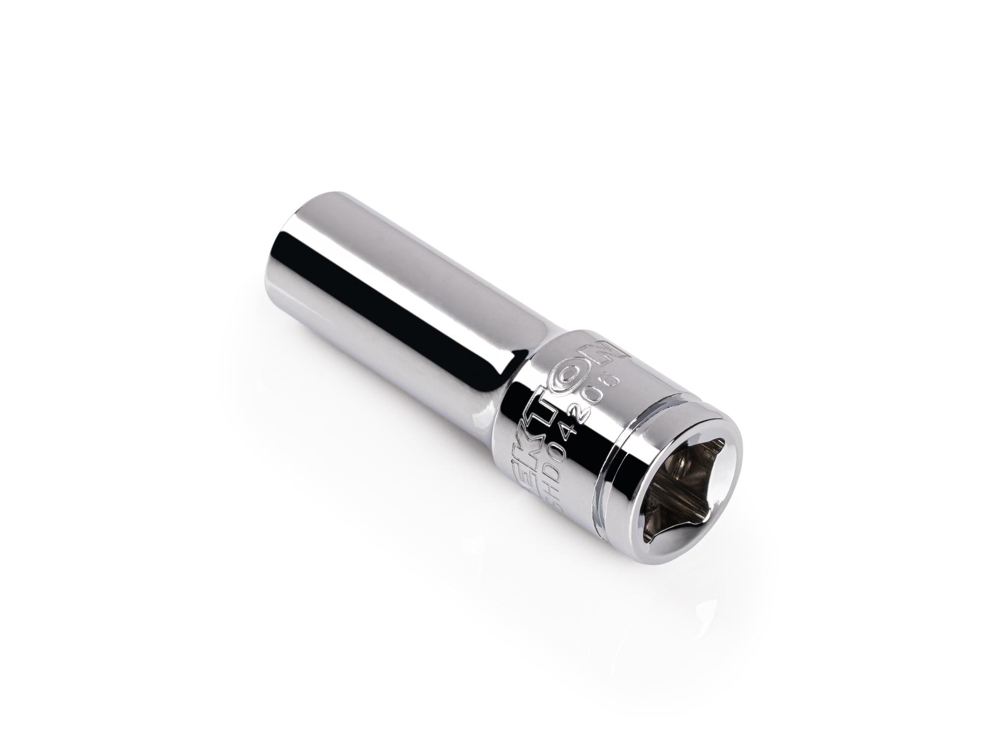 Back angle view of Tekton hand drive 12-point socket. Item #SHD04206