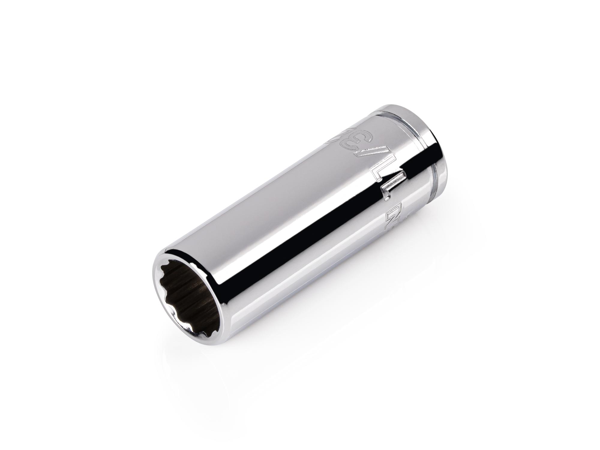 TEKTON 1/4 Inch Drive x 11/32 Inch Semi-Deep 12-Point Socket