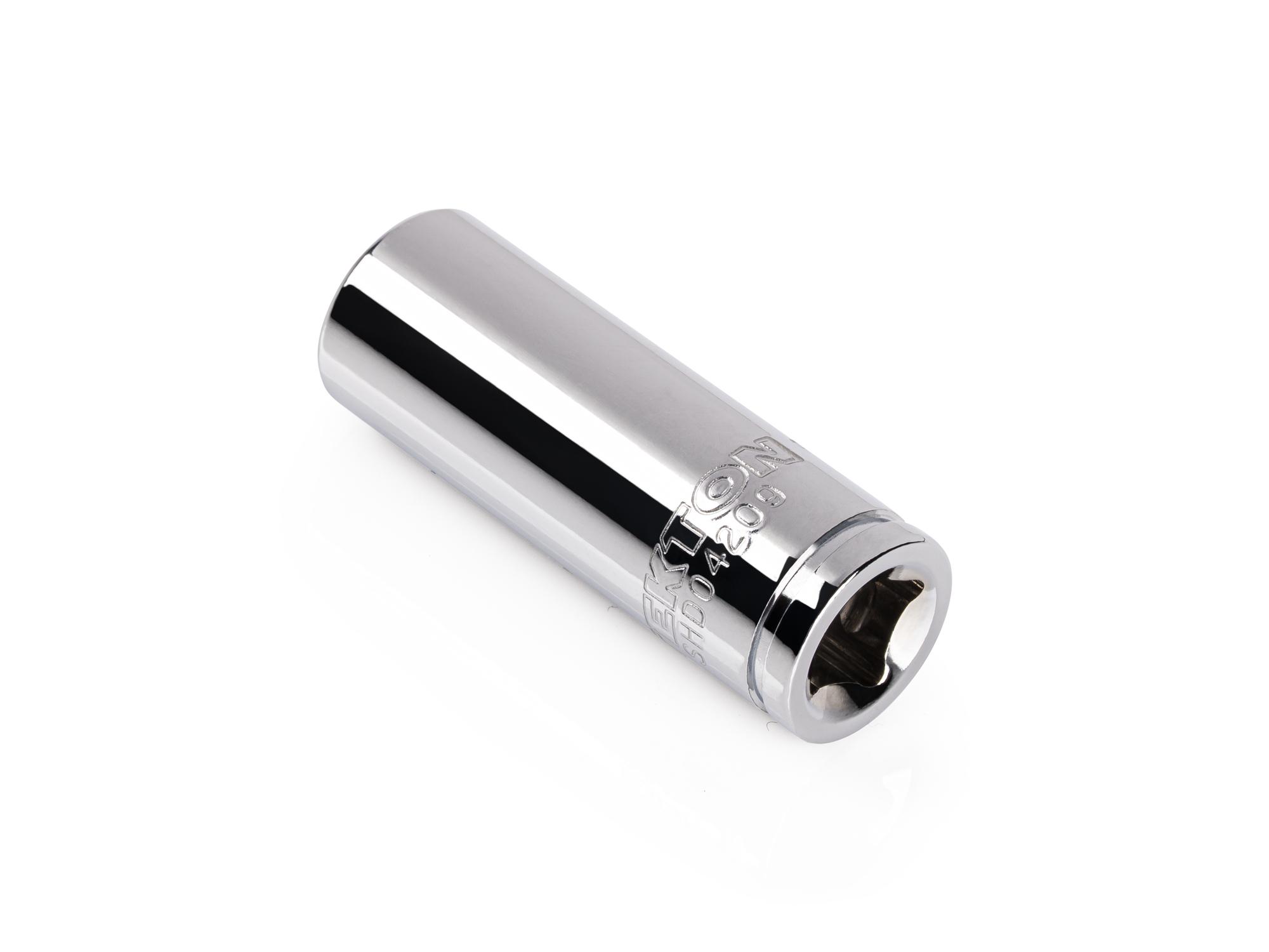 Back angle view of Tekton hand drive 12-point socket. Item #SHD04209