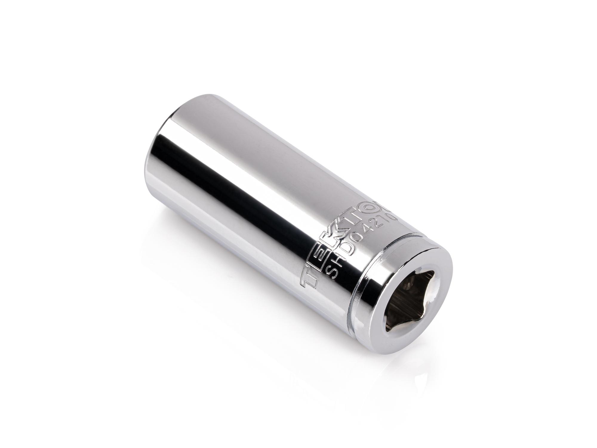 Back angle view of Tekton hand drive 12-point socket. Item #SHD04210