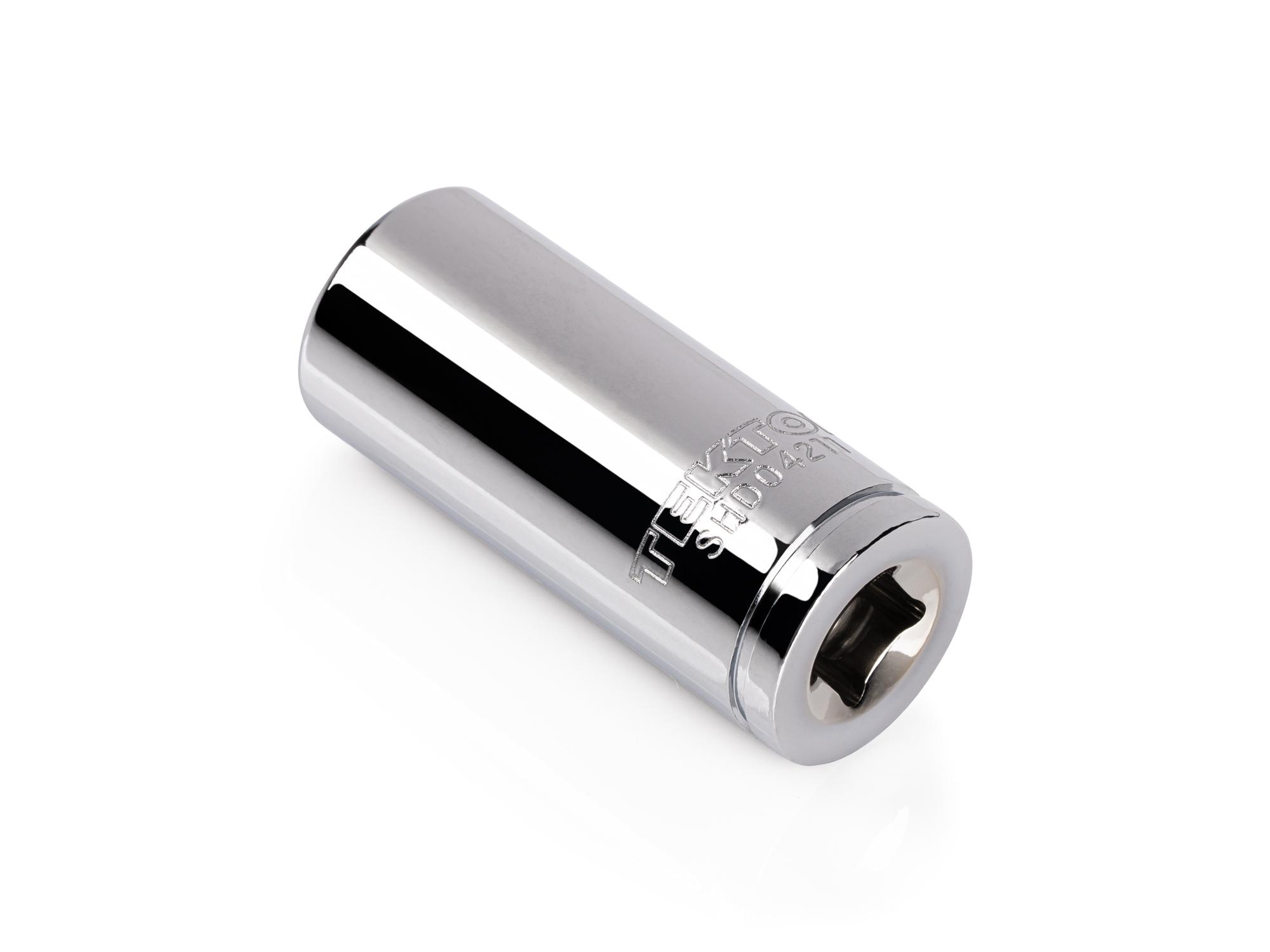 Back angle view of Tekton hand drive 12-point socket. Item #SHD04211
