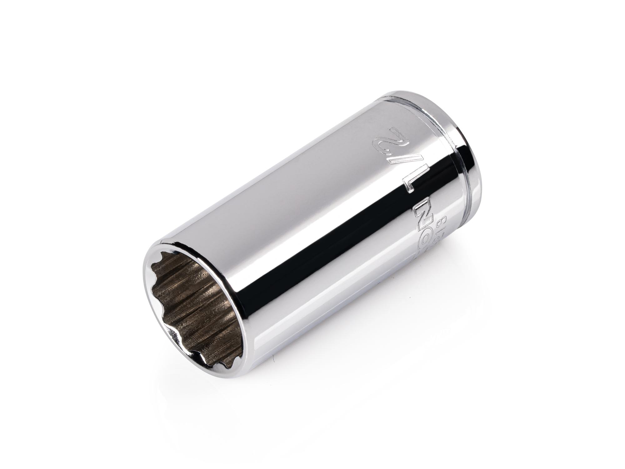 TEKTON 1/4 Inch Drive x 1/2 Inch Semi-Deep 12-Point Socket
