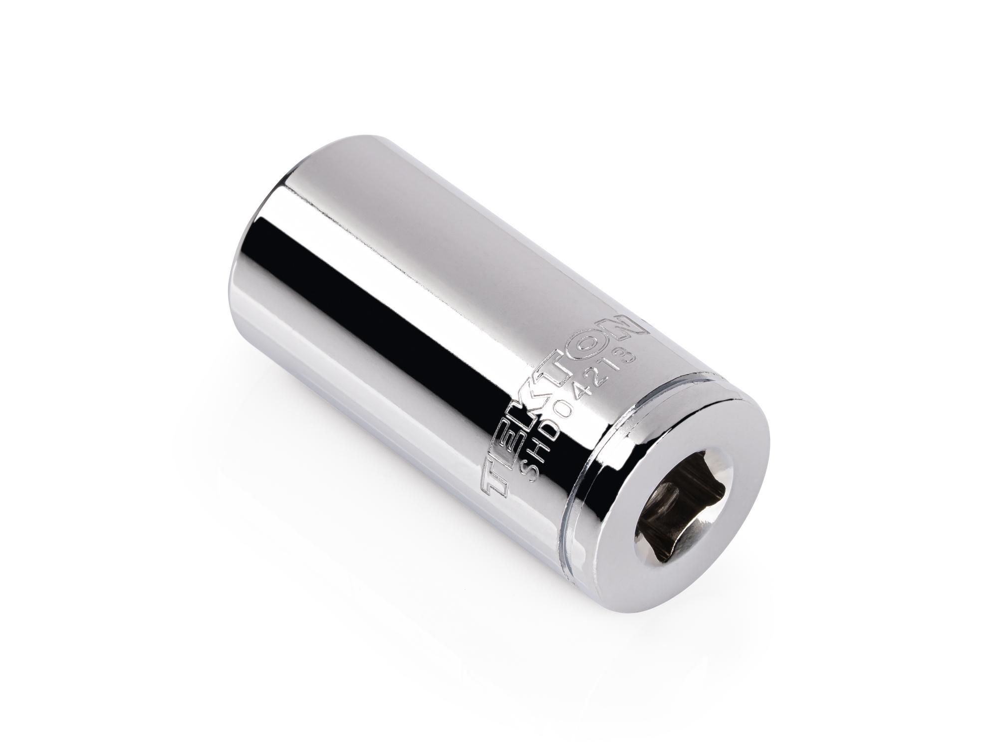 Back angle view of Tekton hand drive 12-point socket. Item #SHD04213