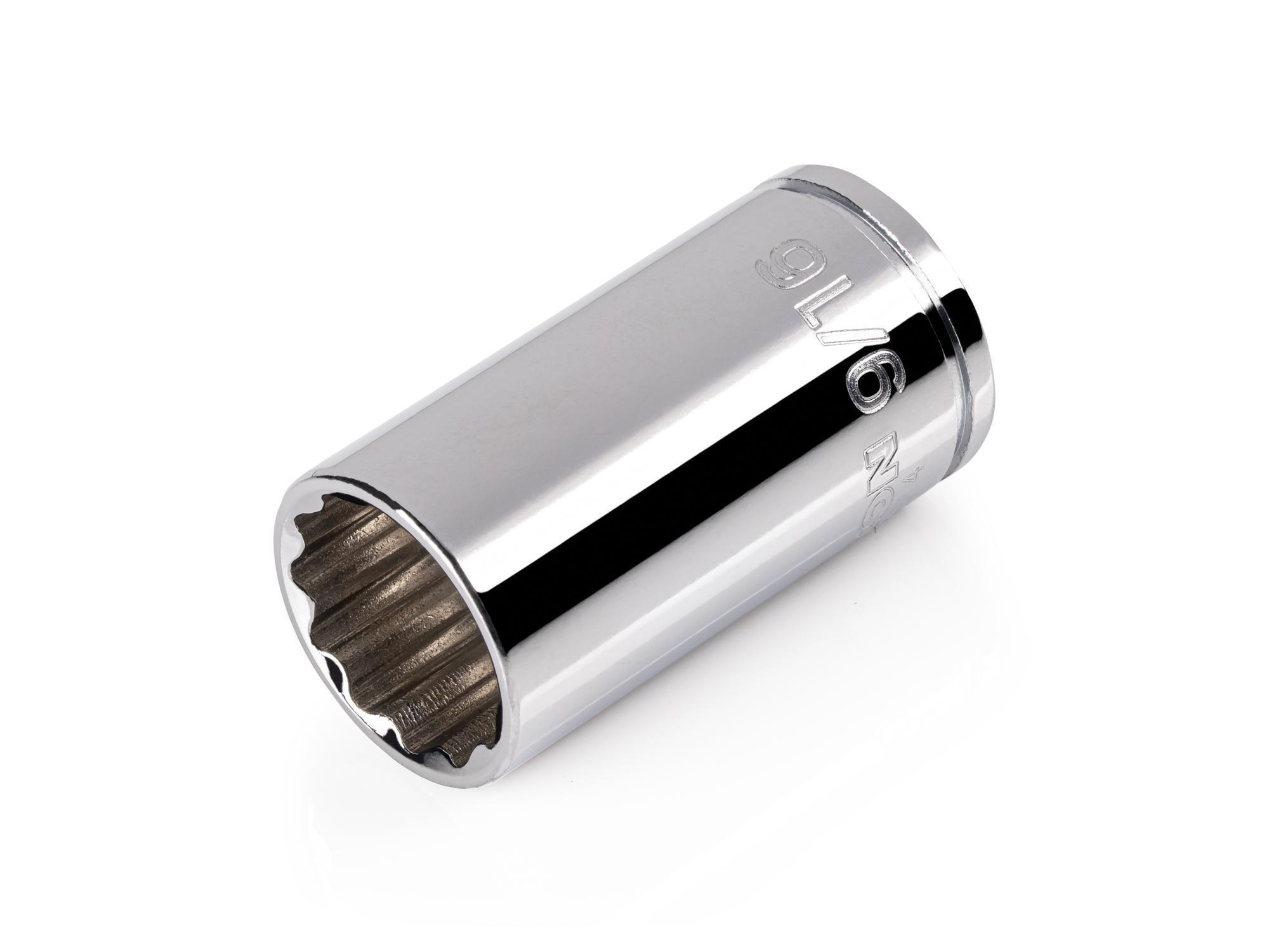 TEKTON 1/4 Inch Drive x 9/16 Inch Semi-Deep 12-Point Socket