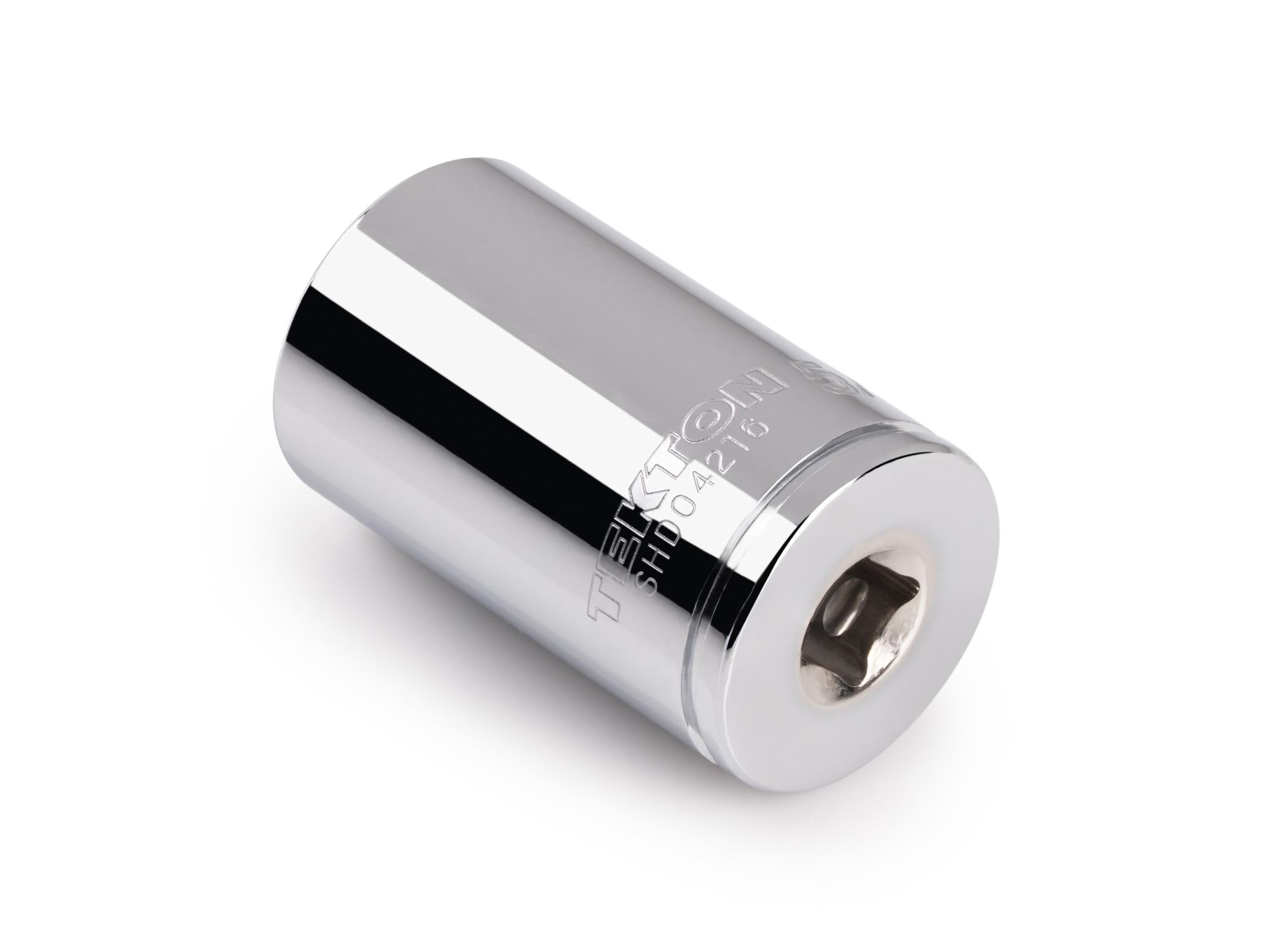 Back angle view of Tekton hand drive 12-point socket. Item #SHD04216